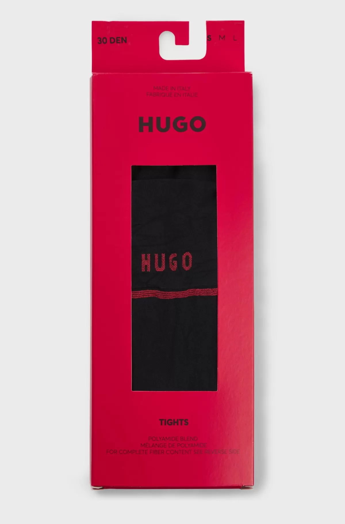 HUGO BOSS 20 Denier Strømpebukser Med Kæde- Og Logomønster Sort Shop