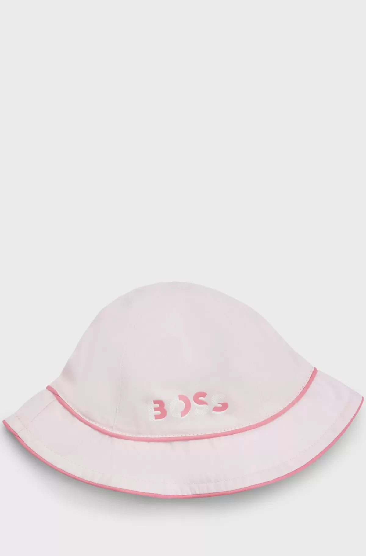 HUGO BOSS Babyhat I Bomuld Med Snore Og Logoprint Lys pink New