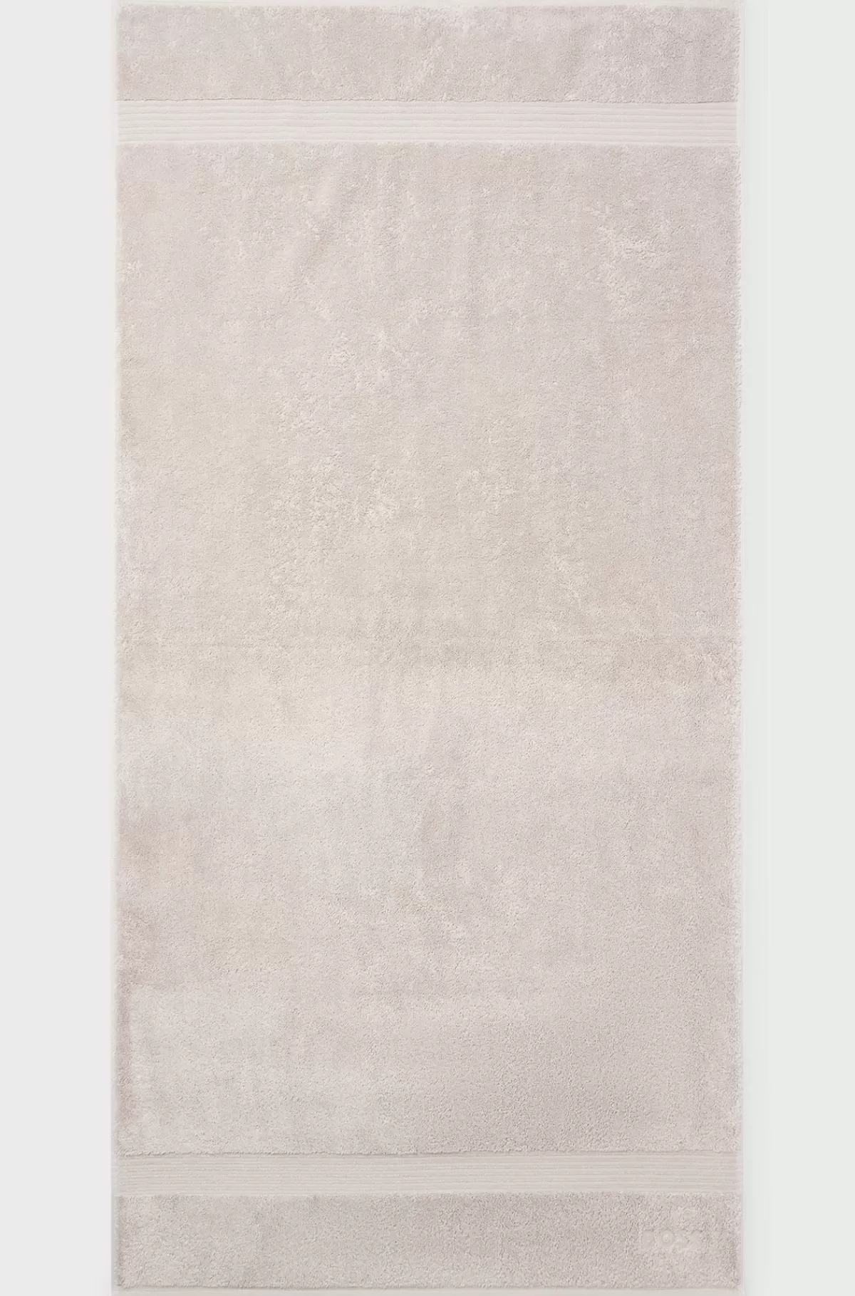 HUGO BOSS Badehåndklæde Med Logo I ægæisk Bomuld Lys beige Hot