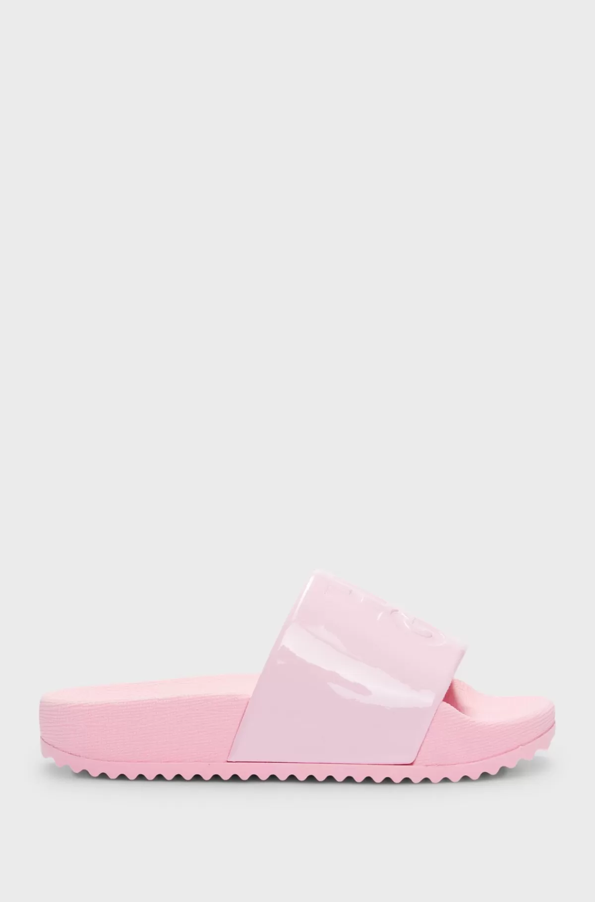 HUGO BOSS Badesandaler Til Børn Med Skinnende Effekt Og Stablet Logo Pink Fashion