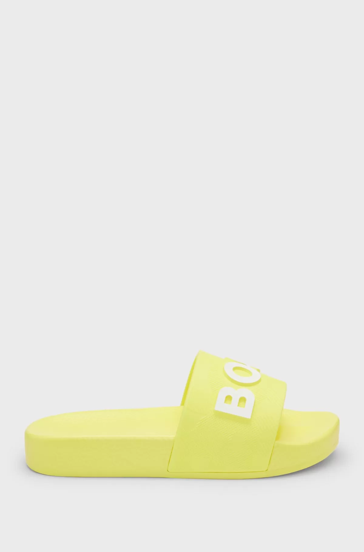 HUGO BOSS Badesandaler Med Logo I Kontrastfarve Til Børn Gul Best Sale