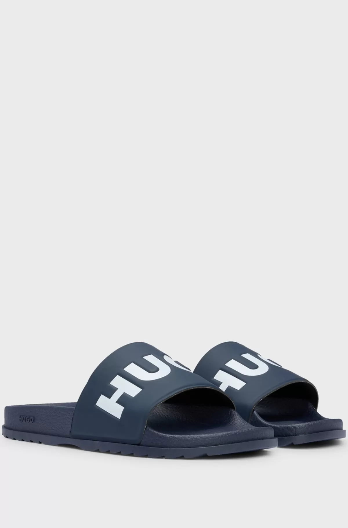 HUGO BOSS Badesandaler Med Logorem Mørkeblå Sale