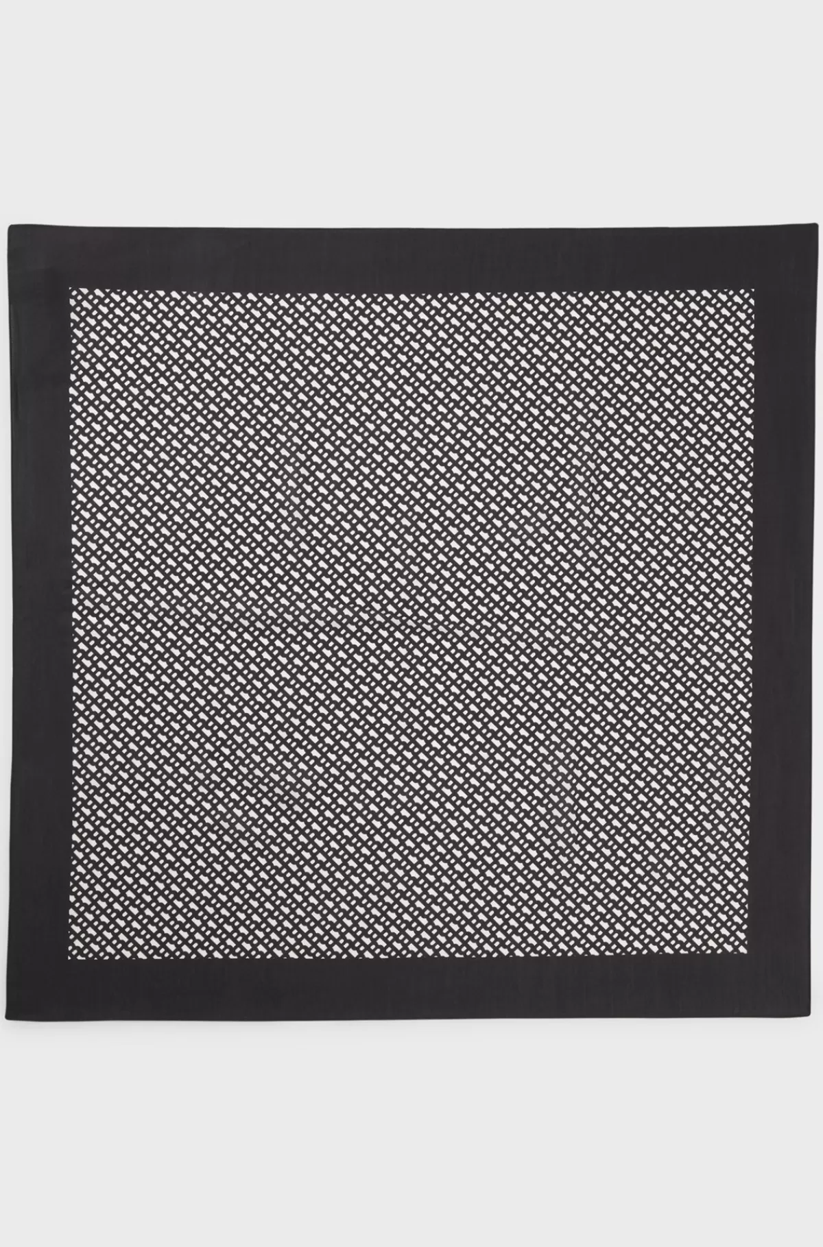 HUGO BOSS Bandana I Silke Med Trachten-monogram Hvid/sort Sale