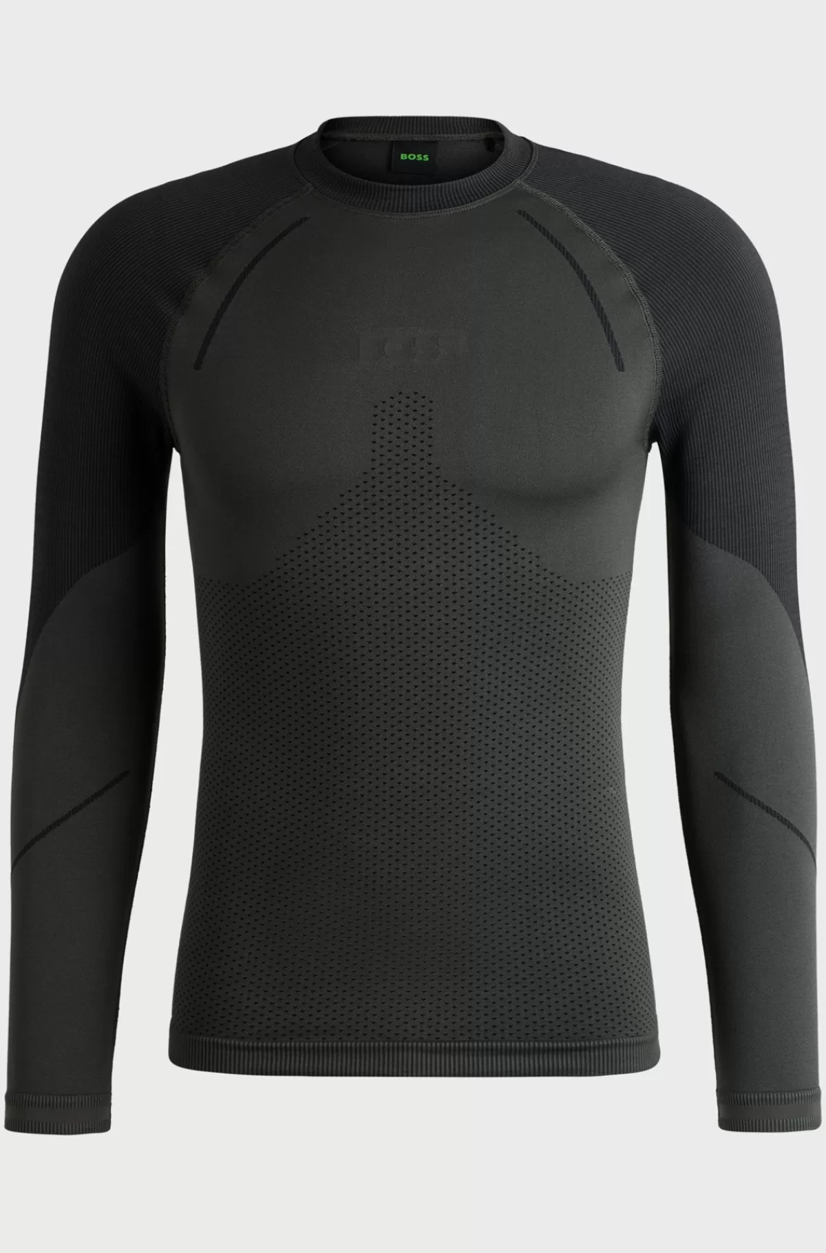 HUGO BOSS Baselayer Med Logoprint Og Uden Sømme Sort Outlet