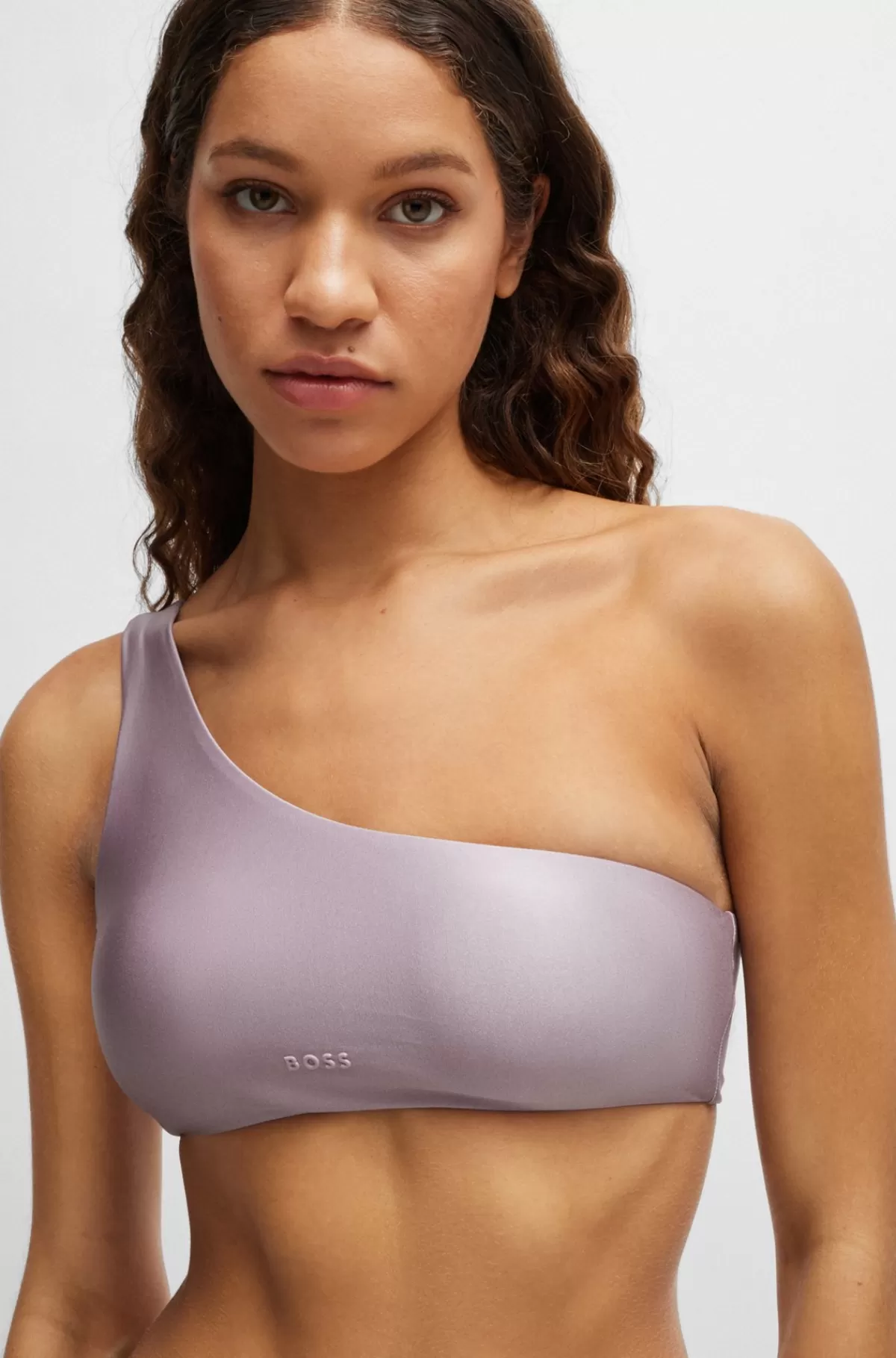 HUGO BOSS Bikinibralette Med En Strop Og 3D-logo Lyslilla Hot