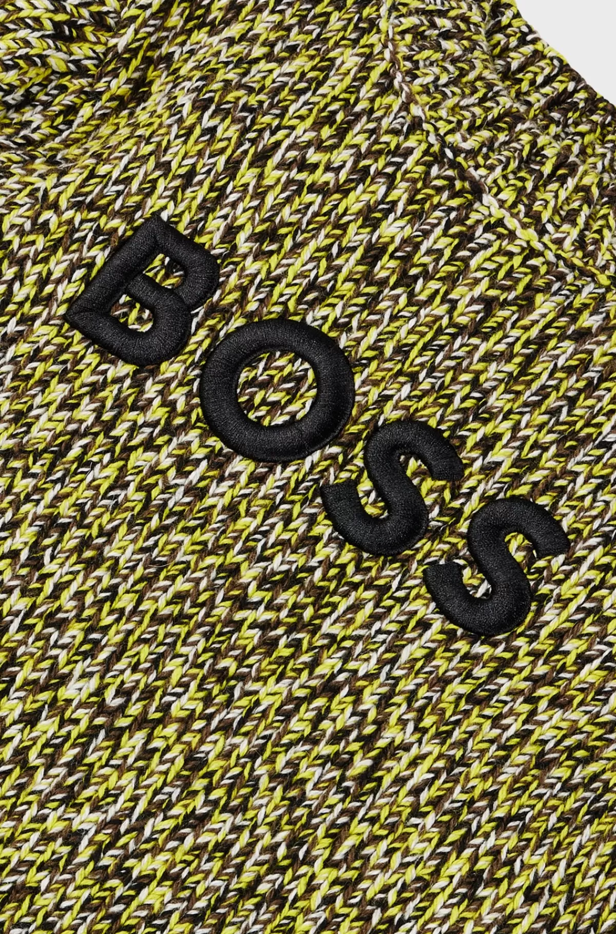HUGO BOSS Bomuldsblandet Sweater Med Broderet Logo Til Børn Mørkegrøn Store