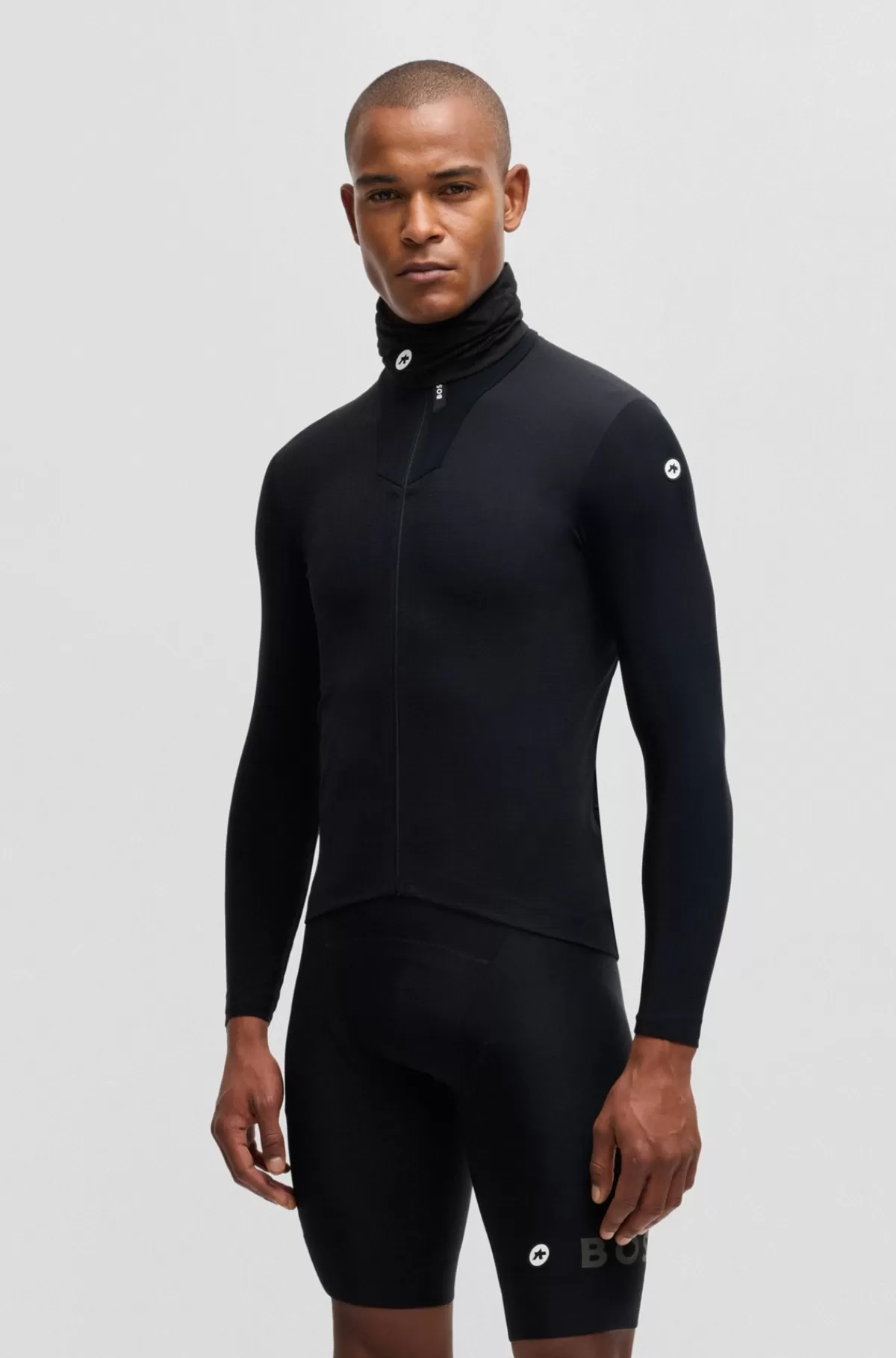 HUGO BOSS BOSS X ASSOS Tætsiddende Termohalsvarmer Sort Discount