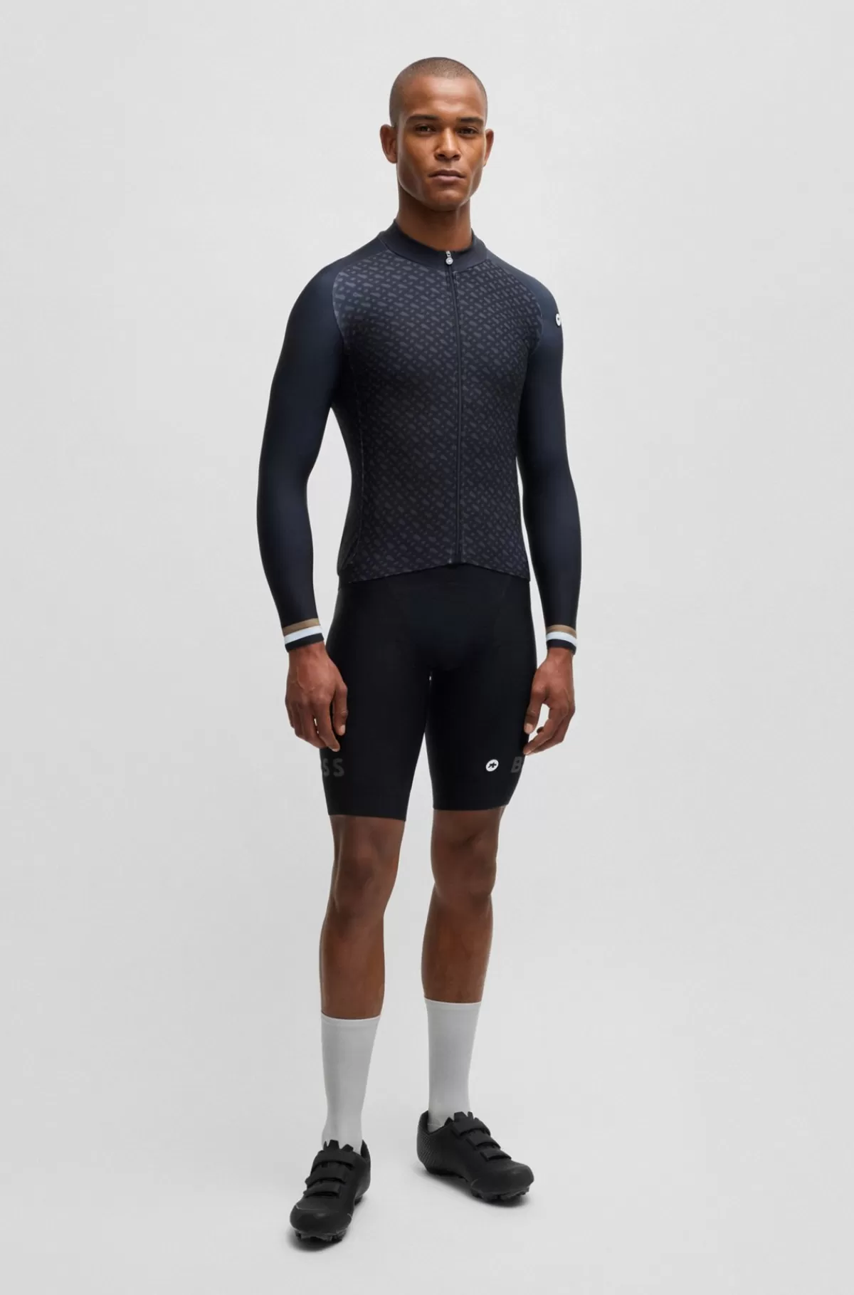HUGO BOSS BOSS X ASSOS Tætsiddende Termojersey Sort New