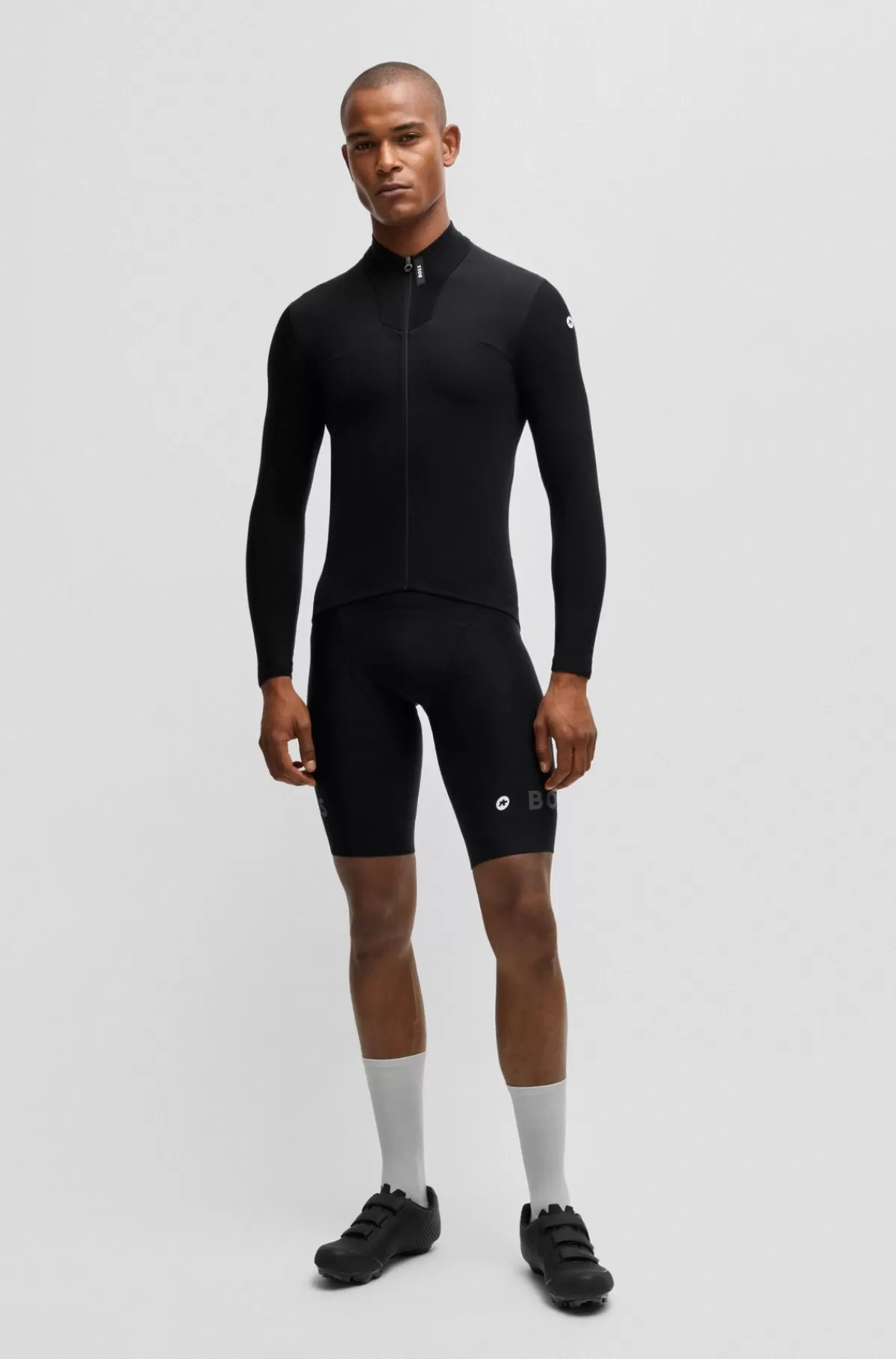 HUGO BOSS BOSS X ASSOS-jakke I åndbart Stof Med Stræk Sort Store