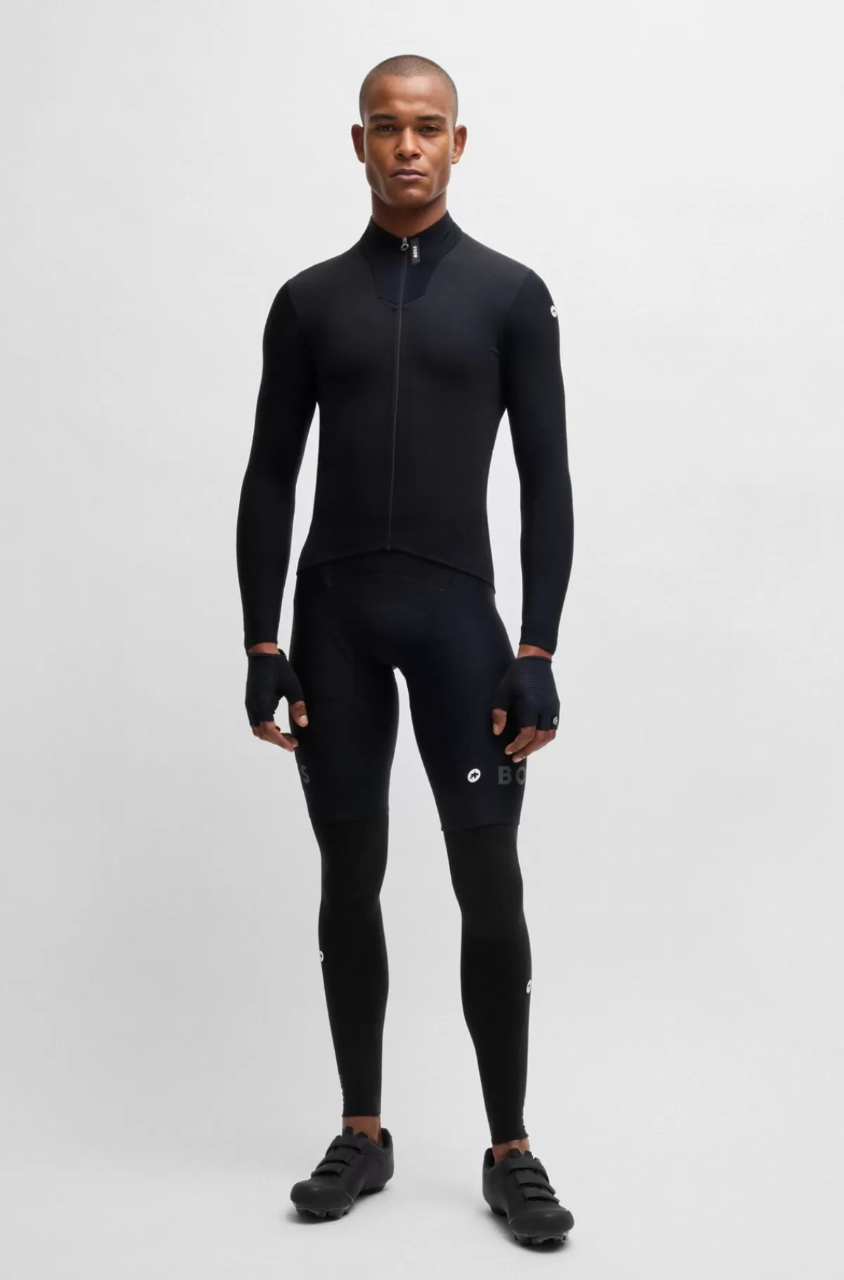HUGO BOSS BOSS X ASSOS-termobenvarmere Med Logodetaljer Sort Best Sale