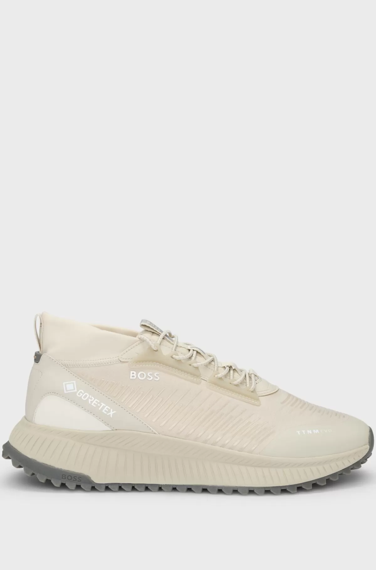 HUGO BOSS BOSS X GORE-TEX® TTNM EVO-sneakers Med Vandtæt Finish Lys beige Shop