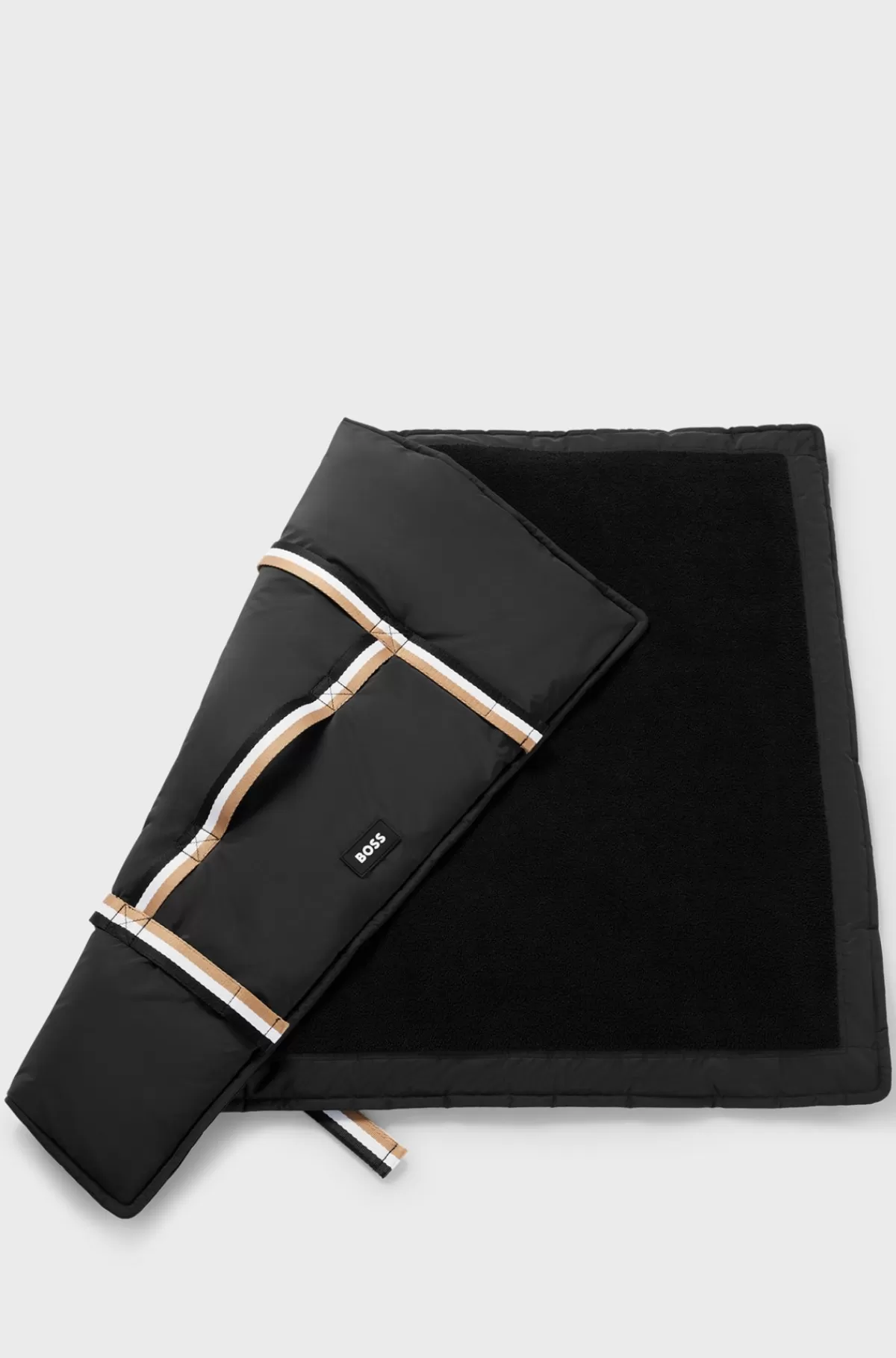 HUGO BOSS Bærbar Hundemåtte Med Sherpafor Sort Best Sale