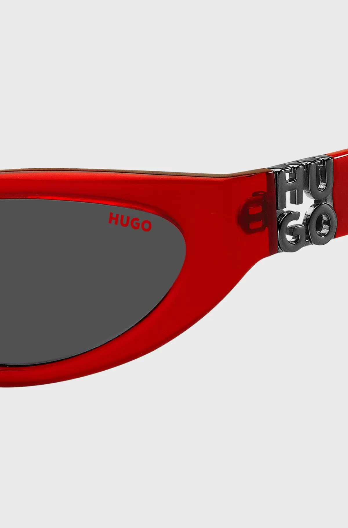 HUGO BOSS Briller Med Styrke I t Acetat Med 3D-monogram Rød Shop