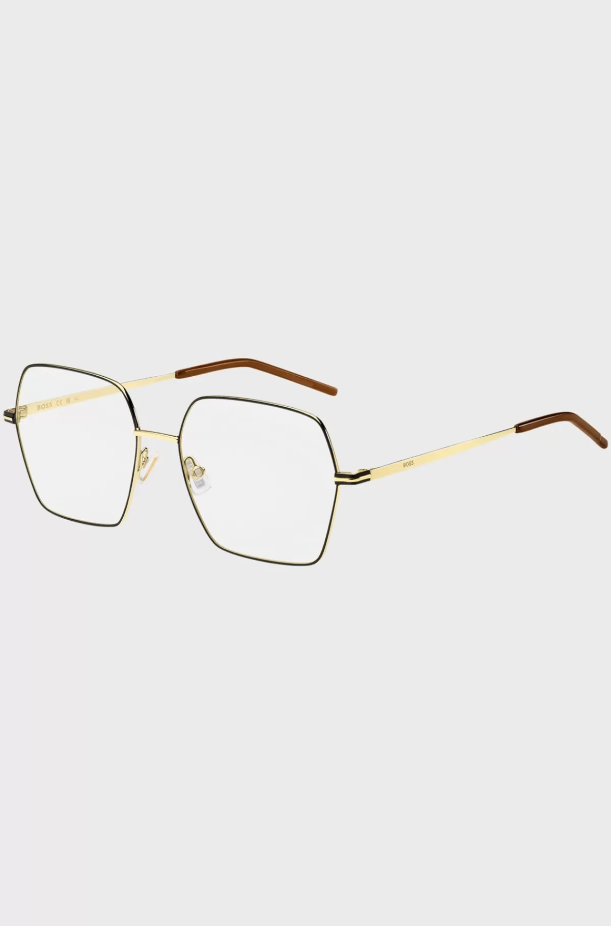 HUGO BOSS Brillestel Af Ultratyndt, tonet Stål Guld Flash Sale