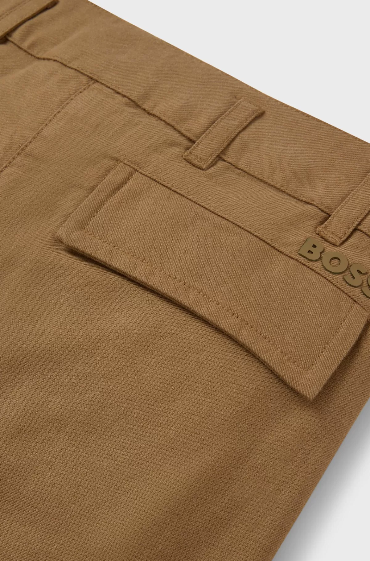 HUGO BOSS Bukser Med Loose Fit I Blød Twill Til Børn Brun Fashion
