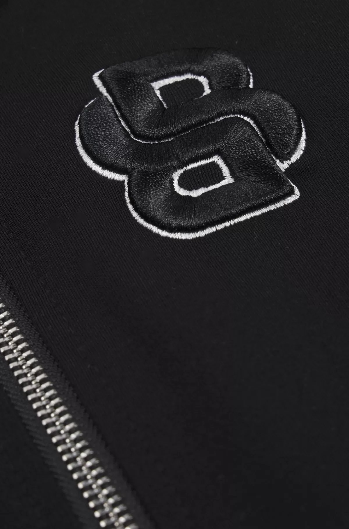 HUGO BOSS Cardigan Til Børn Med Lynlås Og Dobbelt B-monogram Sort Online