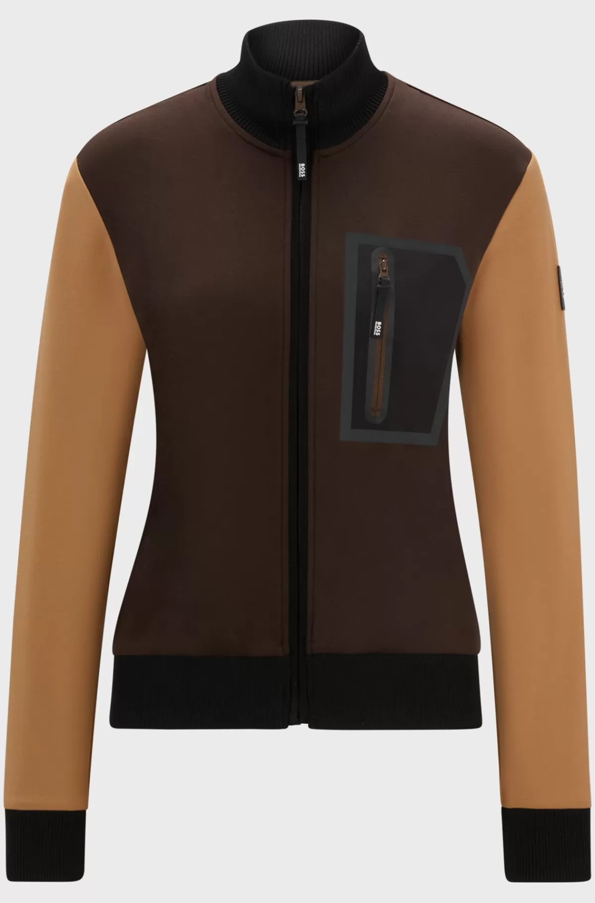 HUGO BOSS Cardigan Til Hestesport Med Logomærke Brun Store