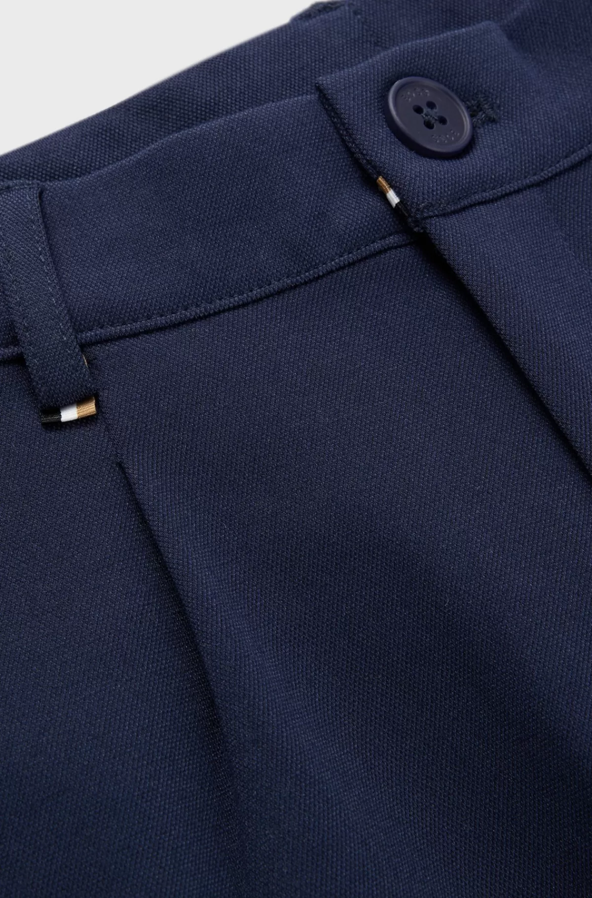 HUGO BOSS Cargobukser Til Børn I Piqué Med Stræk Mørkeblå Best