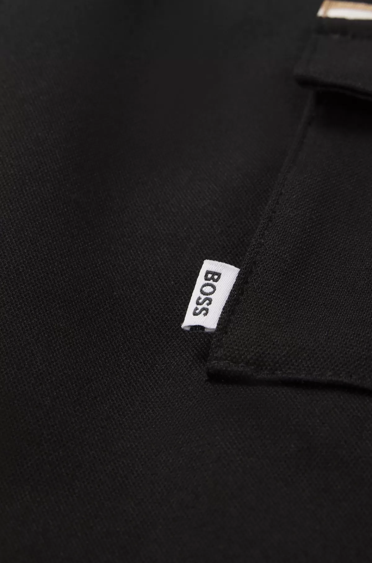 HUGO BOSS Cargobukser Til Børn I Piqué Med Stræk Og Logomærkat Sort Cheap