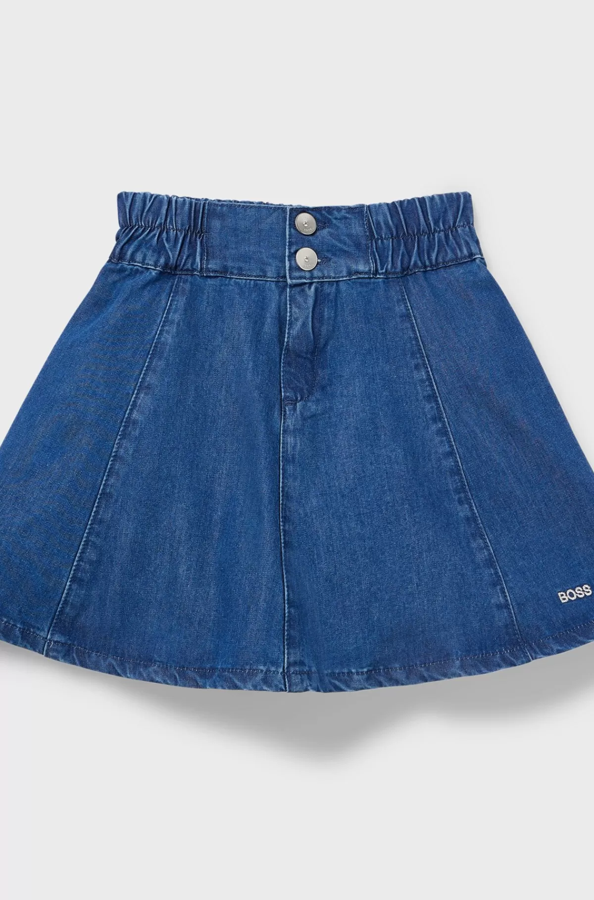 HUGO BOSS Denimnederdel Til Børn Med Broderet Logo Blå Cheap