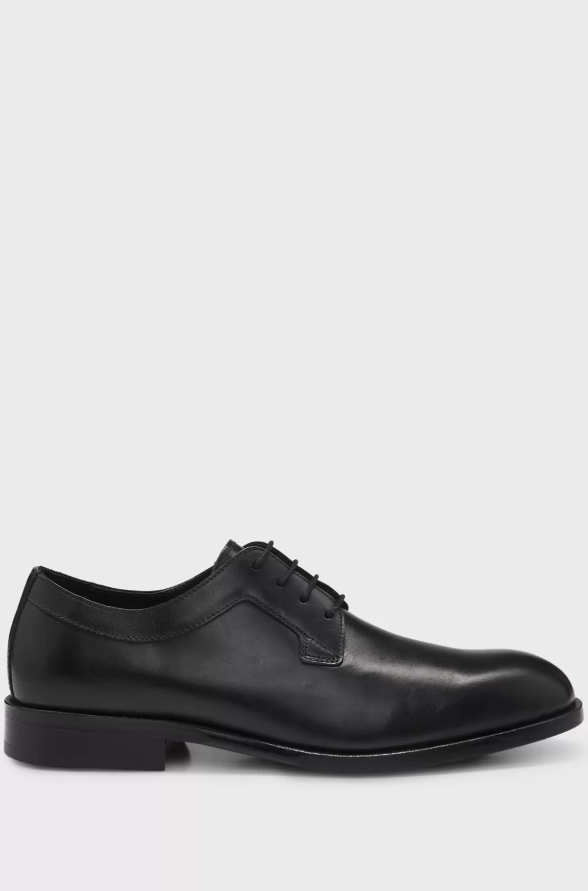 HUGO BOSS Derbysko I Læder Med Fleksibel Sål Sort Discount
