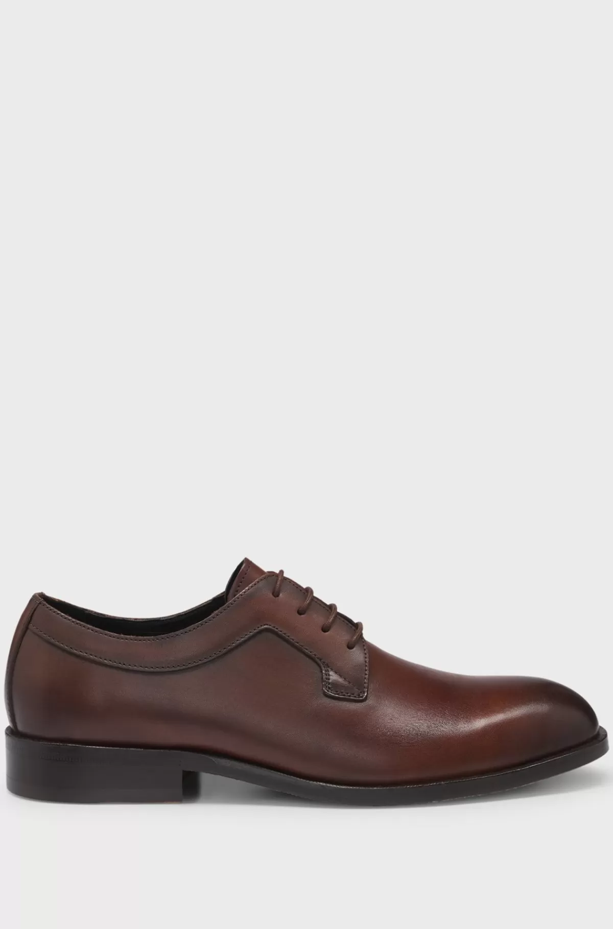 HUGO BOSS Derbysko I Læder Med Fleksibel Sål Brun Fashion