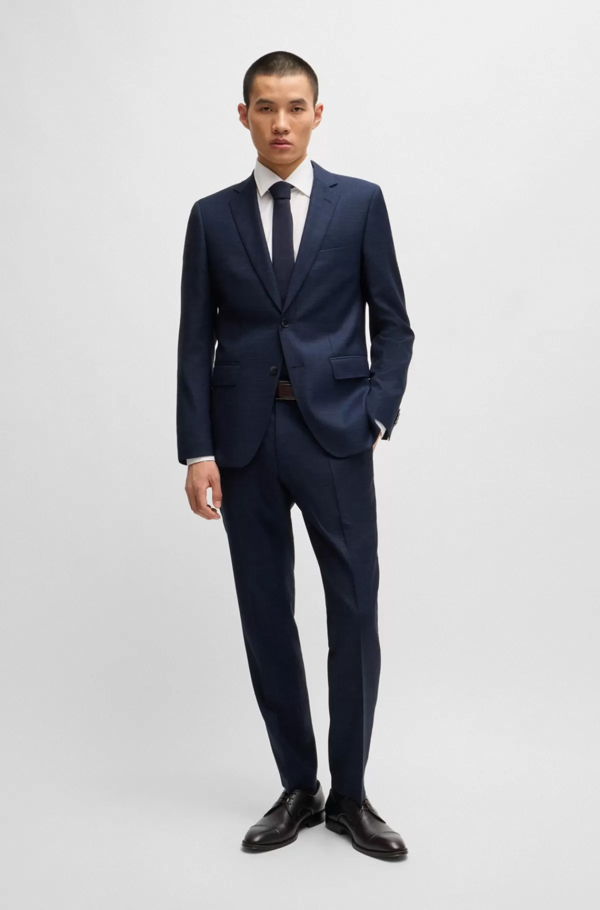 HUGO BOSS Derbysko I Narvlæder Med Anti-slip-sål Mørkebrun Flash Sale