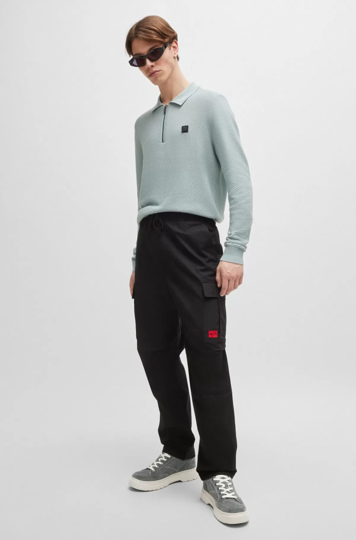 HUGO BOSS Derby-sko I Ruskind Med EVA-sål Mørkegrøn Flash Sale