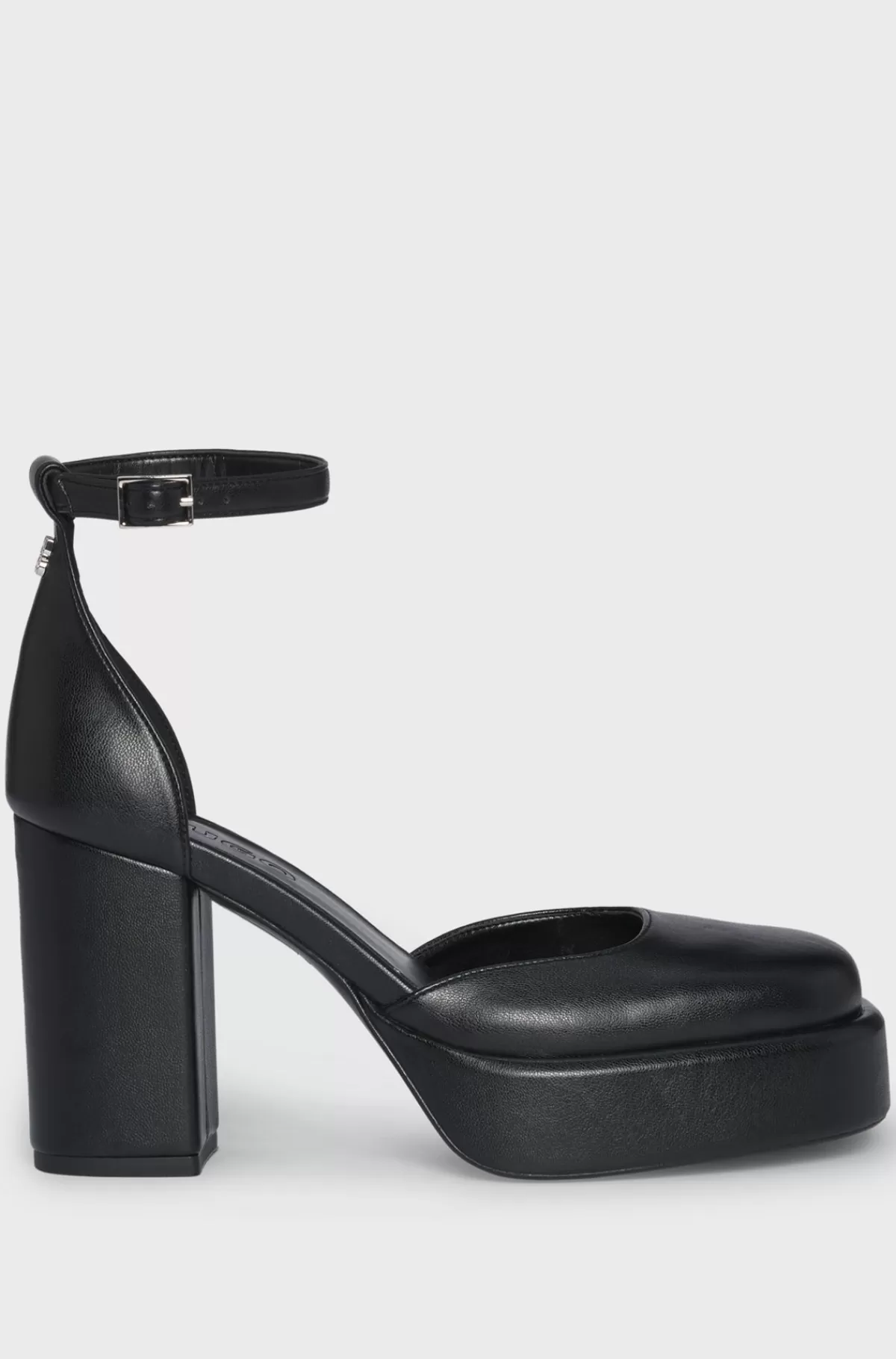 HUGO BOSS D'Orsay Pumps I Imiteret Nappalæder Med Høj Hæl Sort Best Sale
