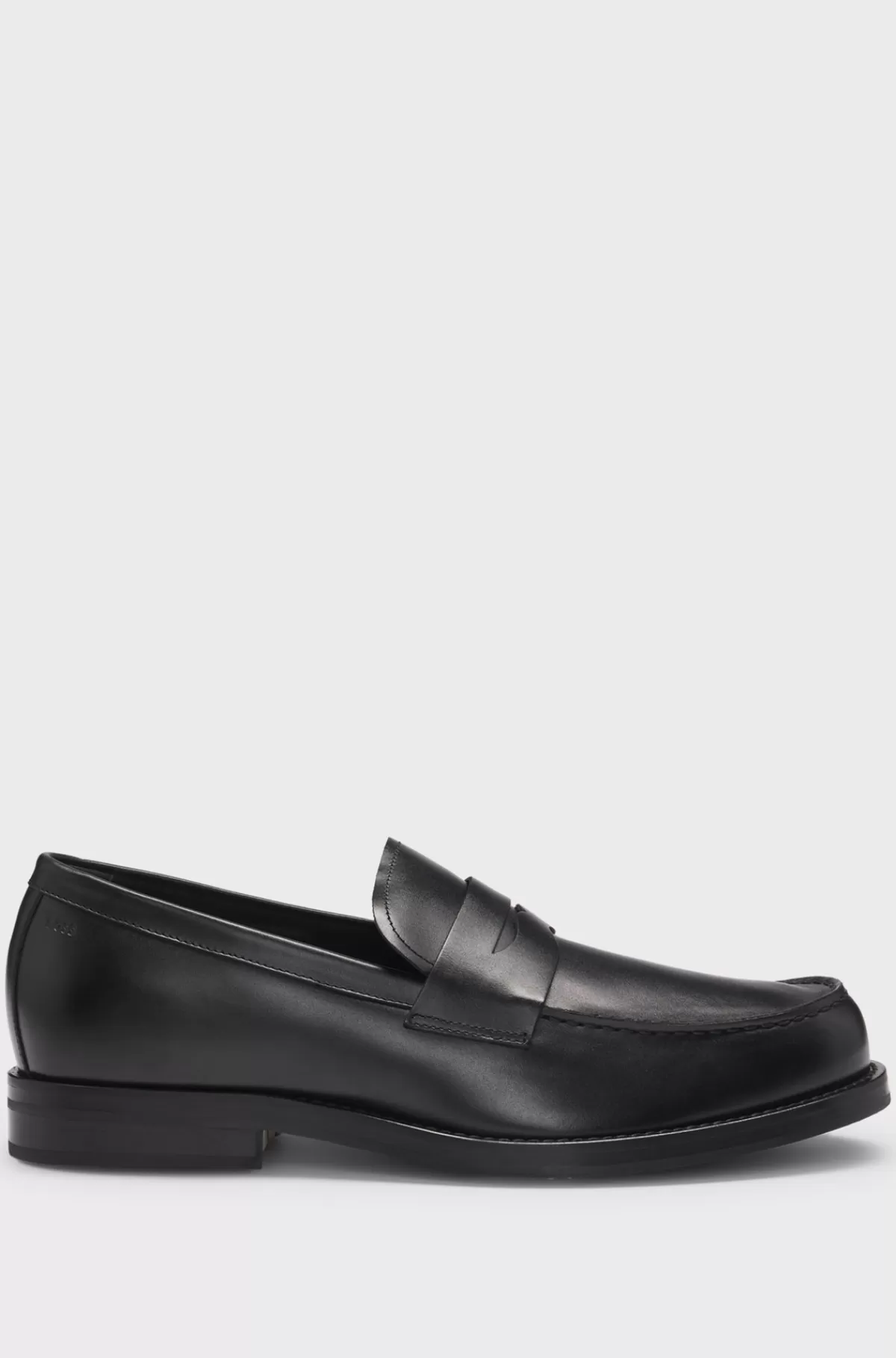 HUGO BOSS Dressletic-pennyloafers Med Slip-on I Læder Sort Fashion