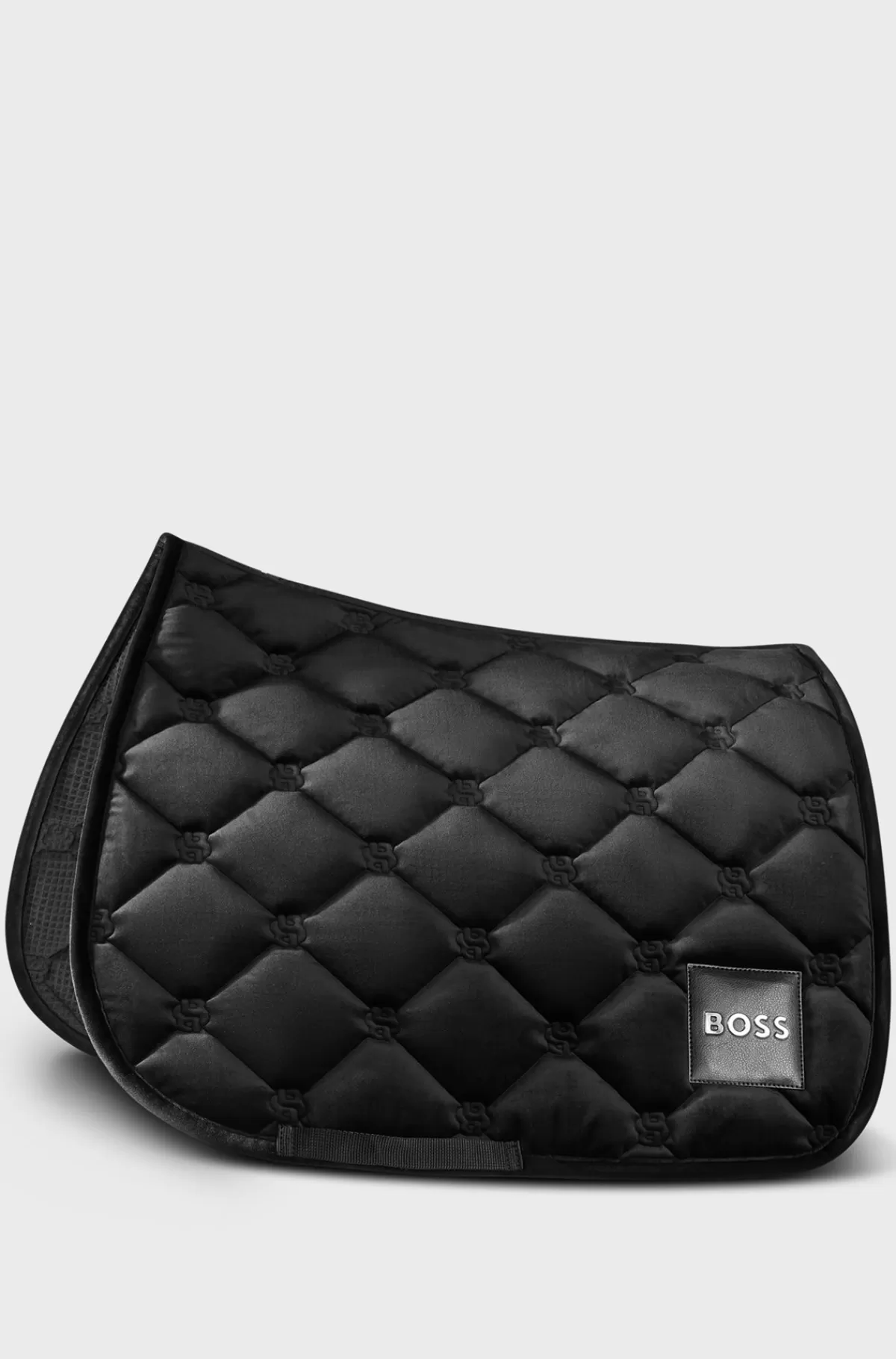 HUGO BOSS Dressur-sadelunderlag I Fløjl Til Hestesport Med Dobbelt B-monogrammer Sort Outlet