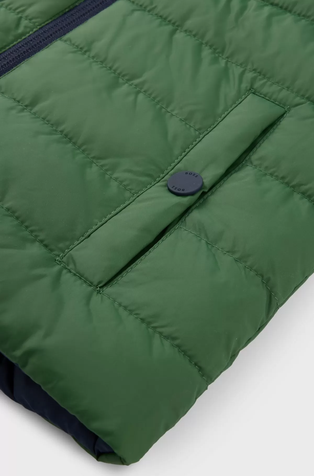 HUGO BOSS En Vendbar Vest Til Børn Med Logodetaljer Mørkegrøn New