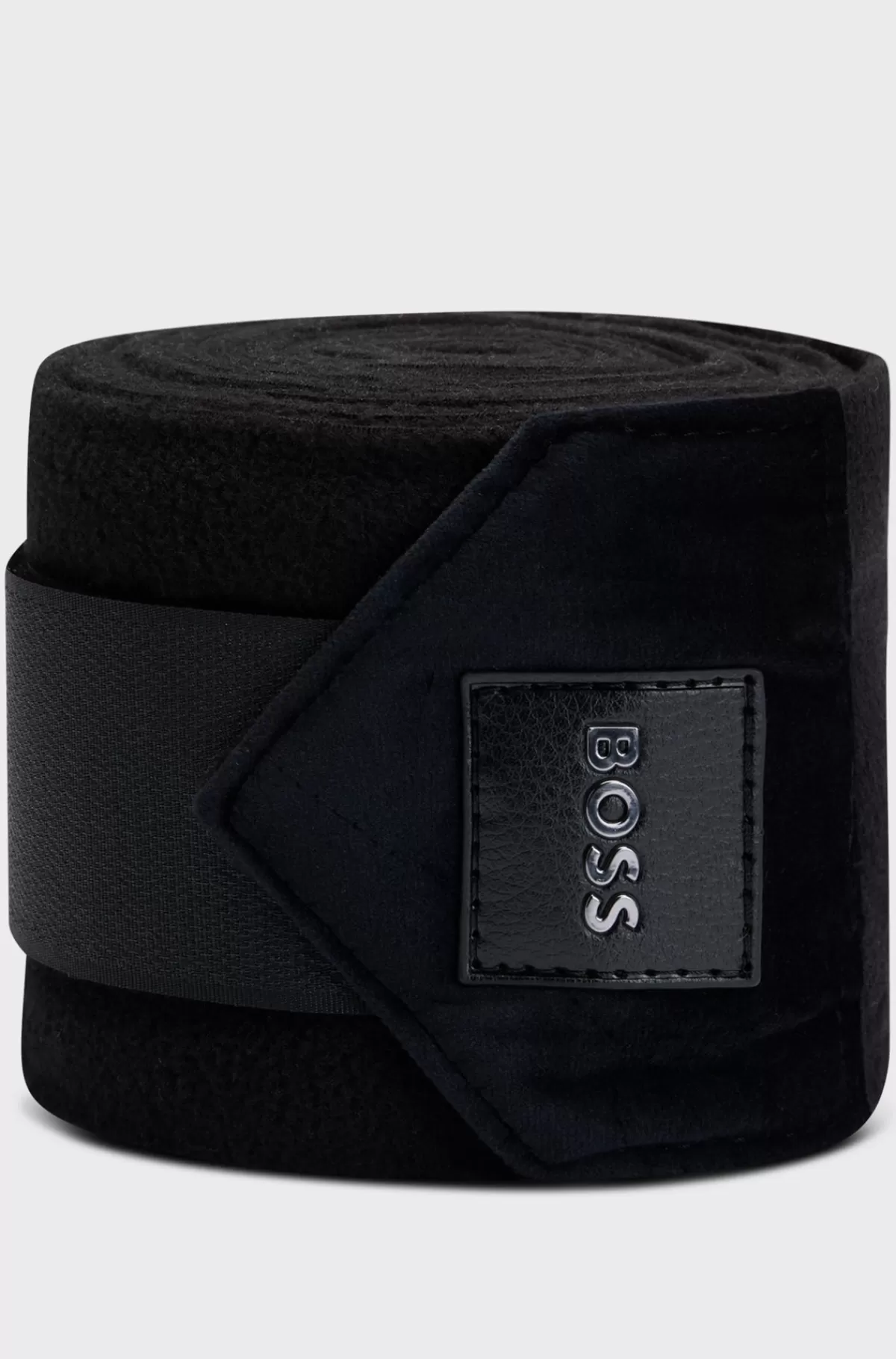 HUGO BOSS Fleecebandager Med Fløjlsender Til Hestesport Sort Store