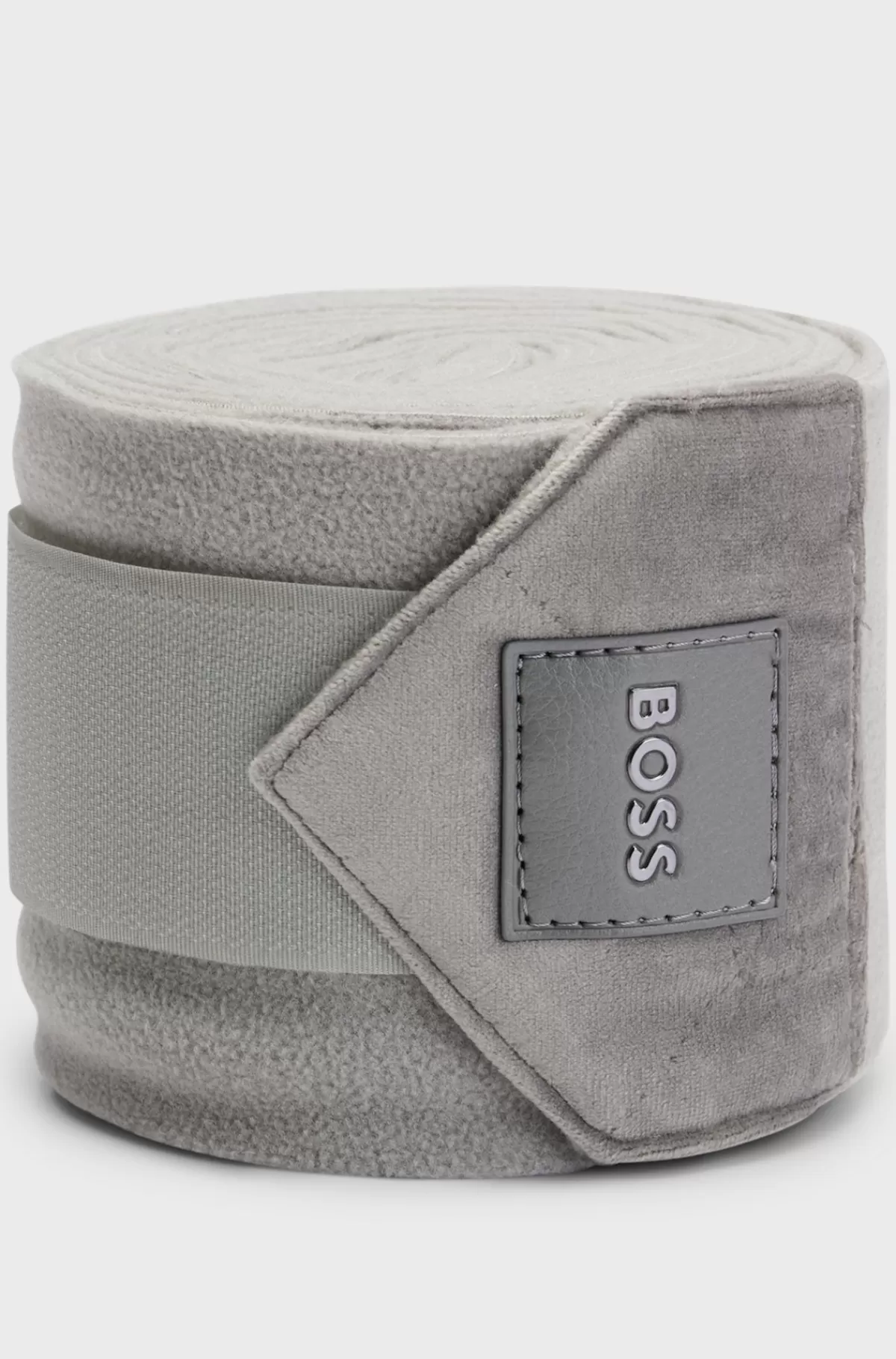 HUGO BOSS Fleecebandager Med Fløjlsender Til Hestesport Grå Clearance