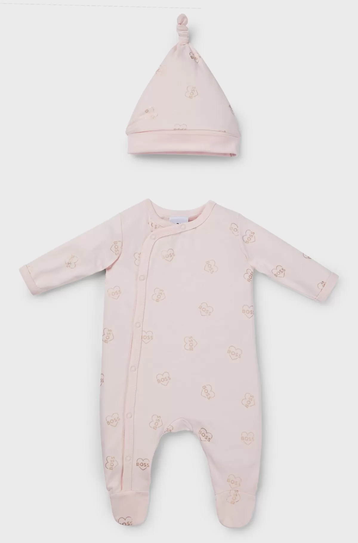 HUGO BOSS Gaveæske Med Natdragt Og Hat Med Logo Til Babyer Lys pink Sale