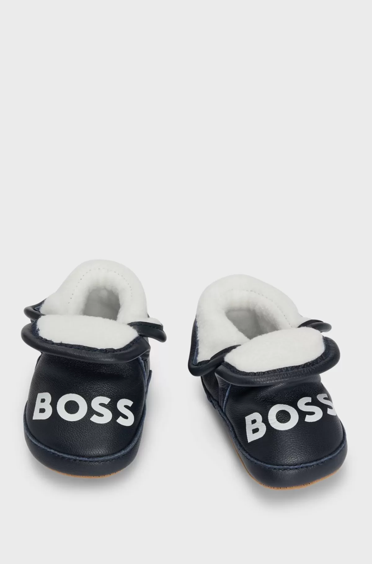 HUGO BOSS Gaveæske Med Slippers I Læder Til Babyer Mørkeblå Cheap