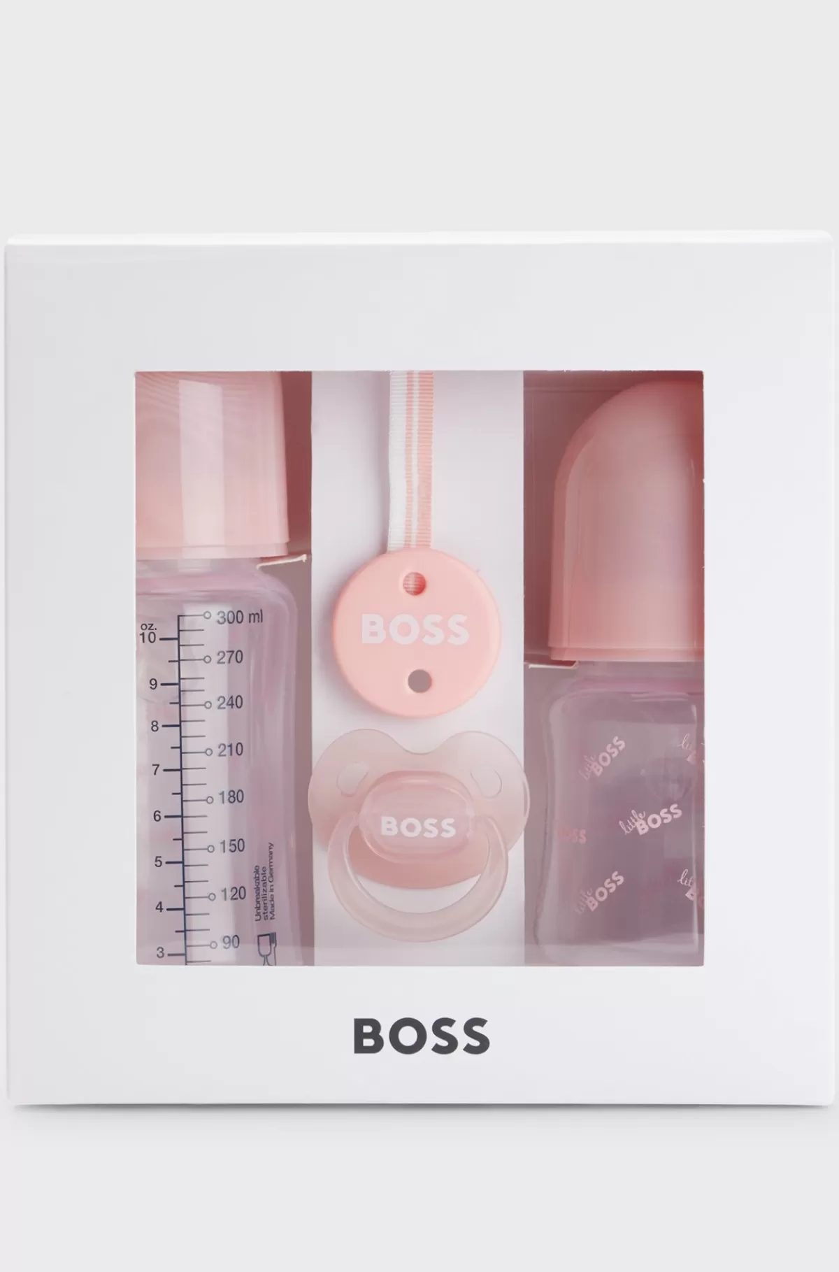 HUGO BOSS Gaveæske Med Sutteflasker, Sut Og Suttesnor Til Babyer Lys pink Fashion