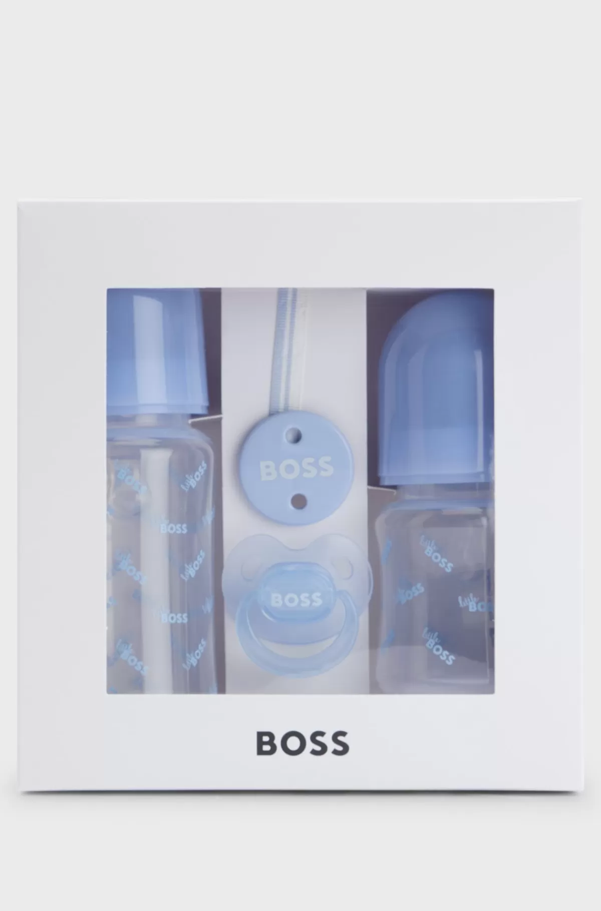 HUGO BOSS Gaveæske Med Sutteflasker, Sut Og Suttesnor Til Babyer Lyseblå Cheap