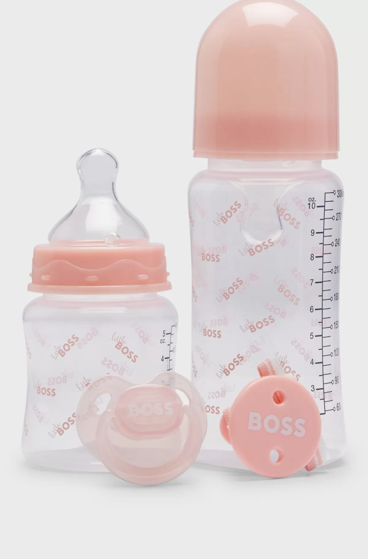 HUGO BOSS Gaveæske Med Sutteflasker, Sut Og Suttesnor Til Babyer Lys pink Fashion