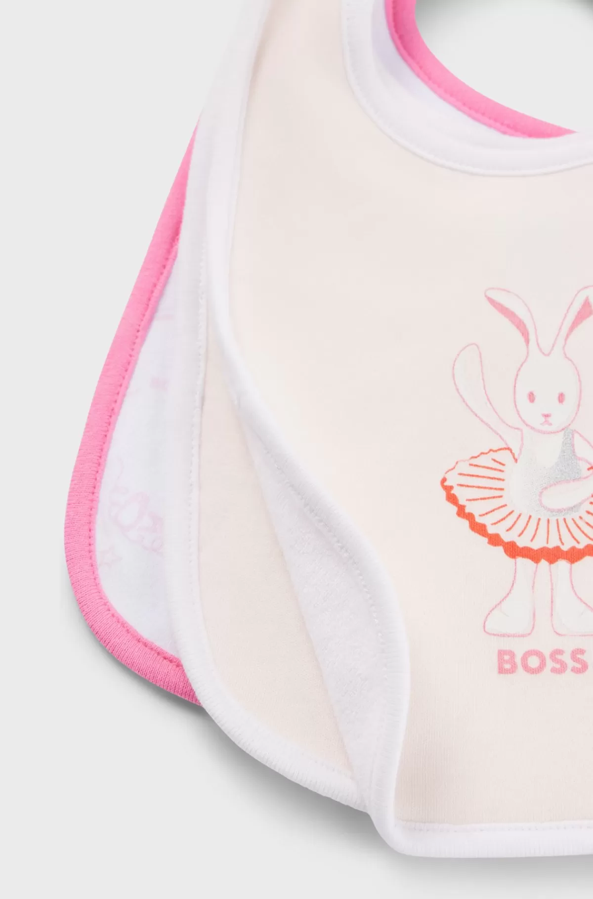 HUGO BOSS Gaveæske Med Tre Sæt Logo-hagesmække Til Babyer Lys pink New