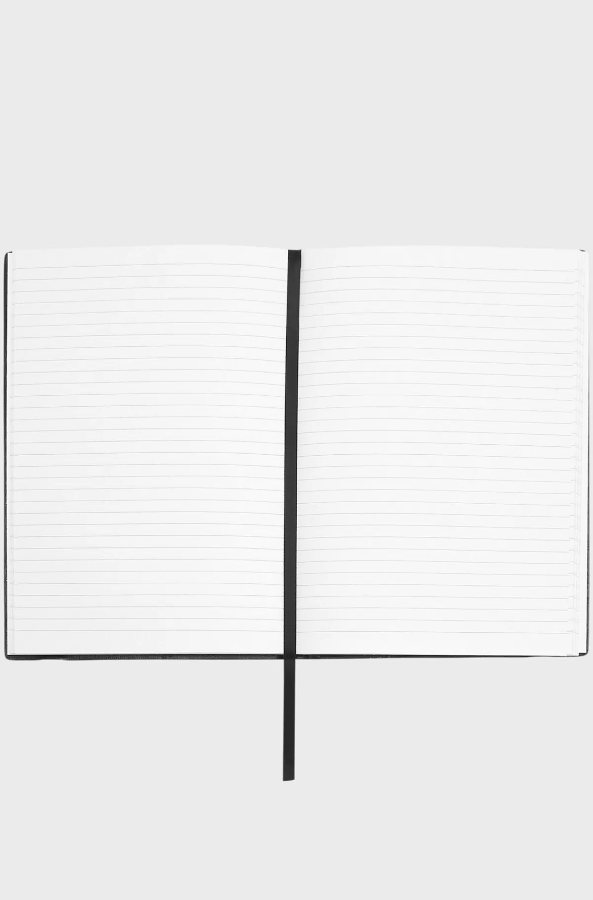 HUGO BOSS Grå A5-notesbog Med Monogrammønster Sort New