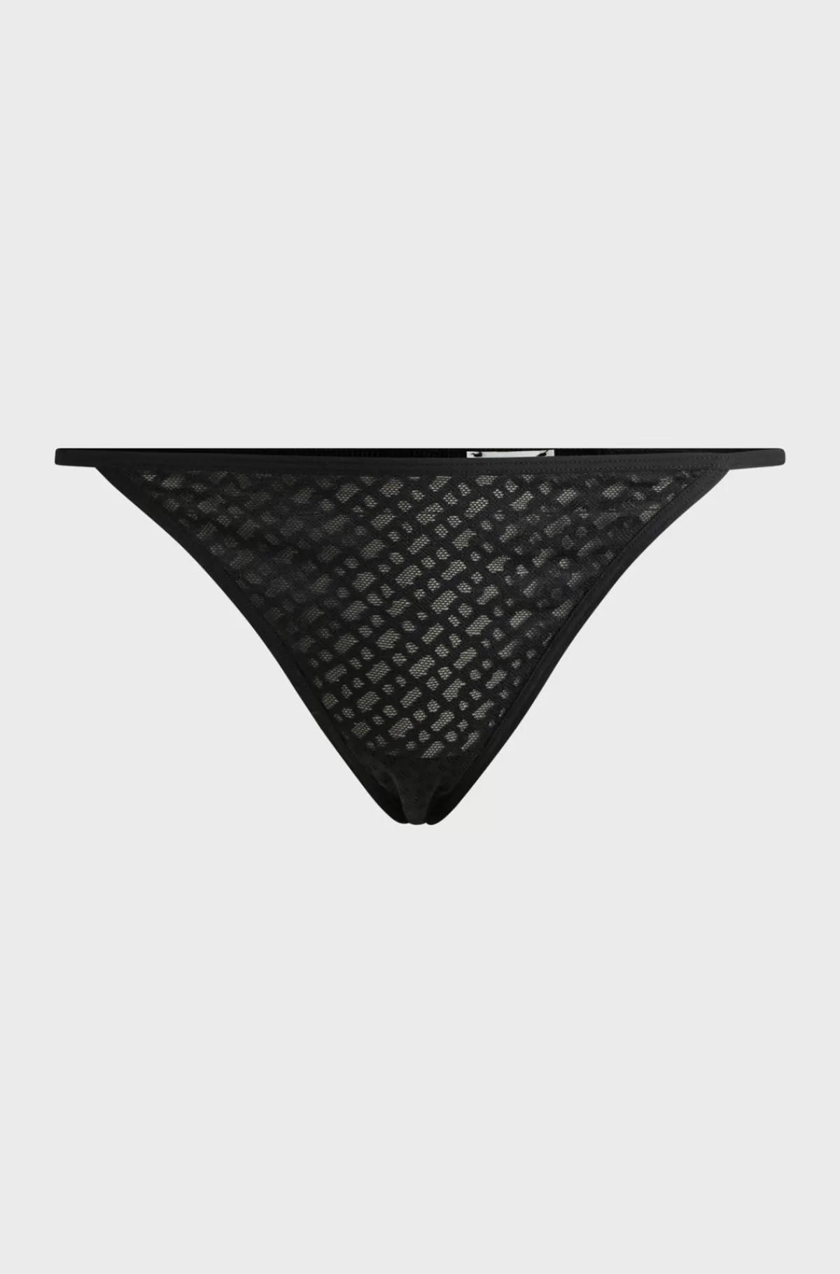 HUGO BOSS G-streng I Monogramblonder Med Logo Sort Discount