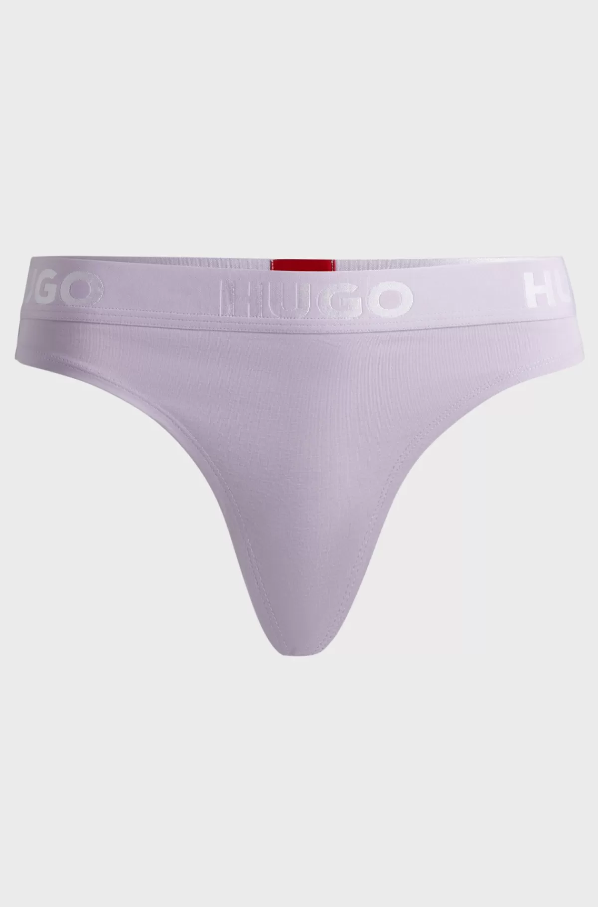 HUGO BOSS G-strengstrusser I Bomuld Med Stræk Og Logolinning Lyslilla Shop