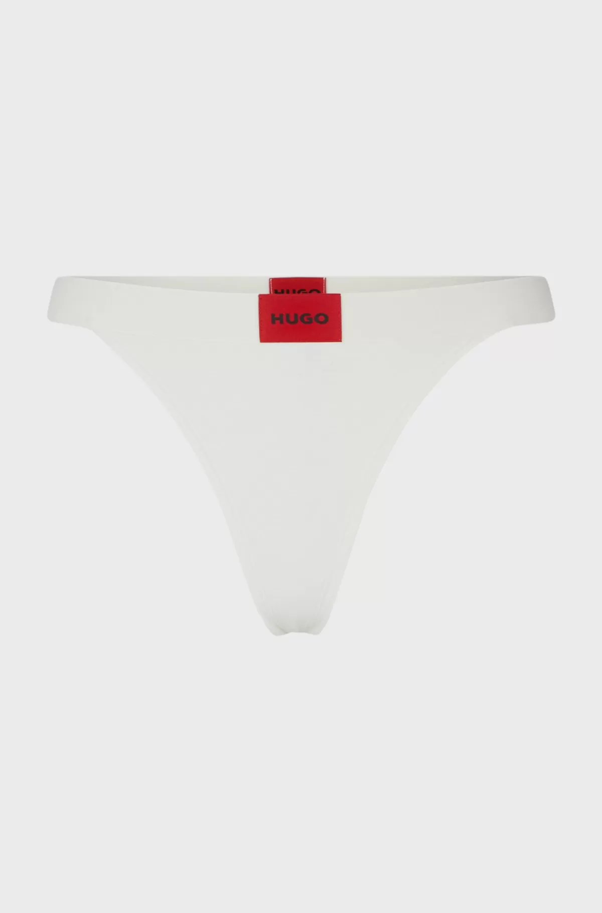 HUGO BOSS G-strengstrusser I Bomuld Med Stræk Og Logolinning Hvid Flash Sale
