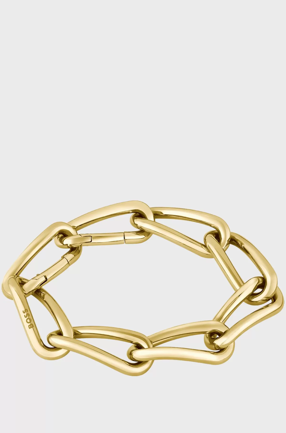 HUGO BOSS farvet Armbånd Med Snoede Rørformede Lænker Guld Best