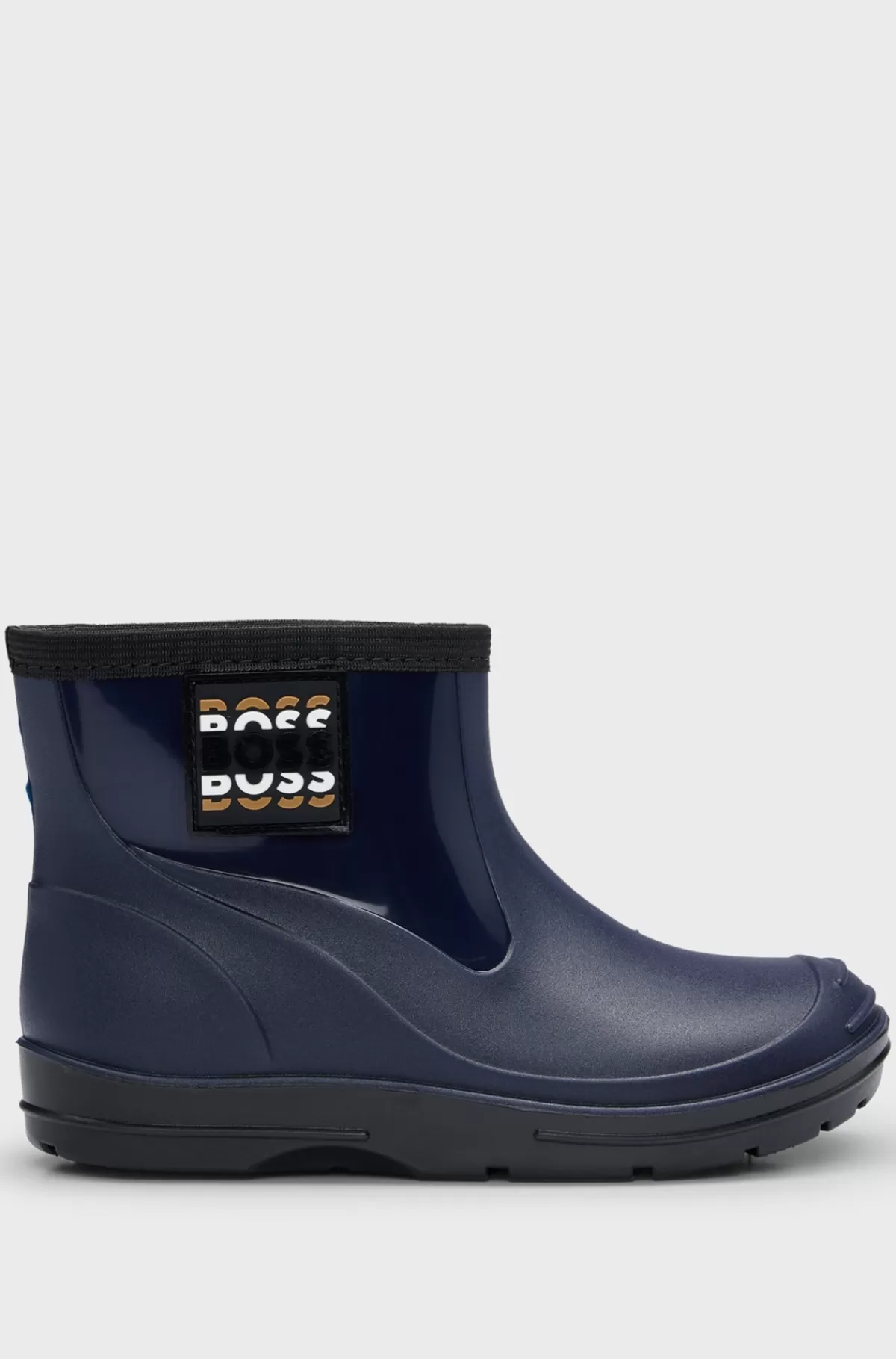 HUGO BOSS Gummistøvler Med Brandet Mærkat Til Børn Mørkeblå Shop