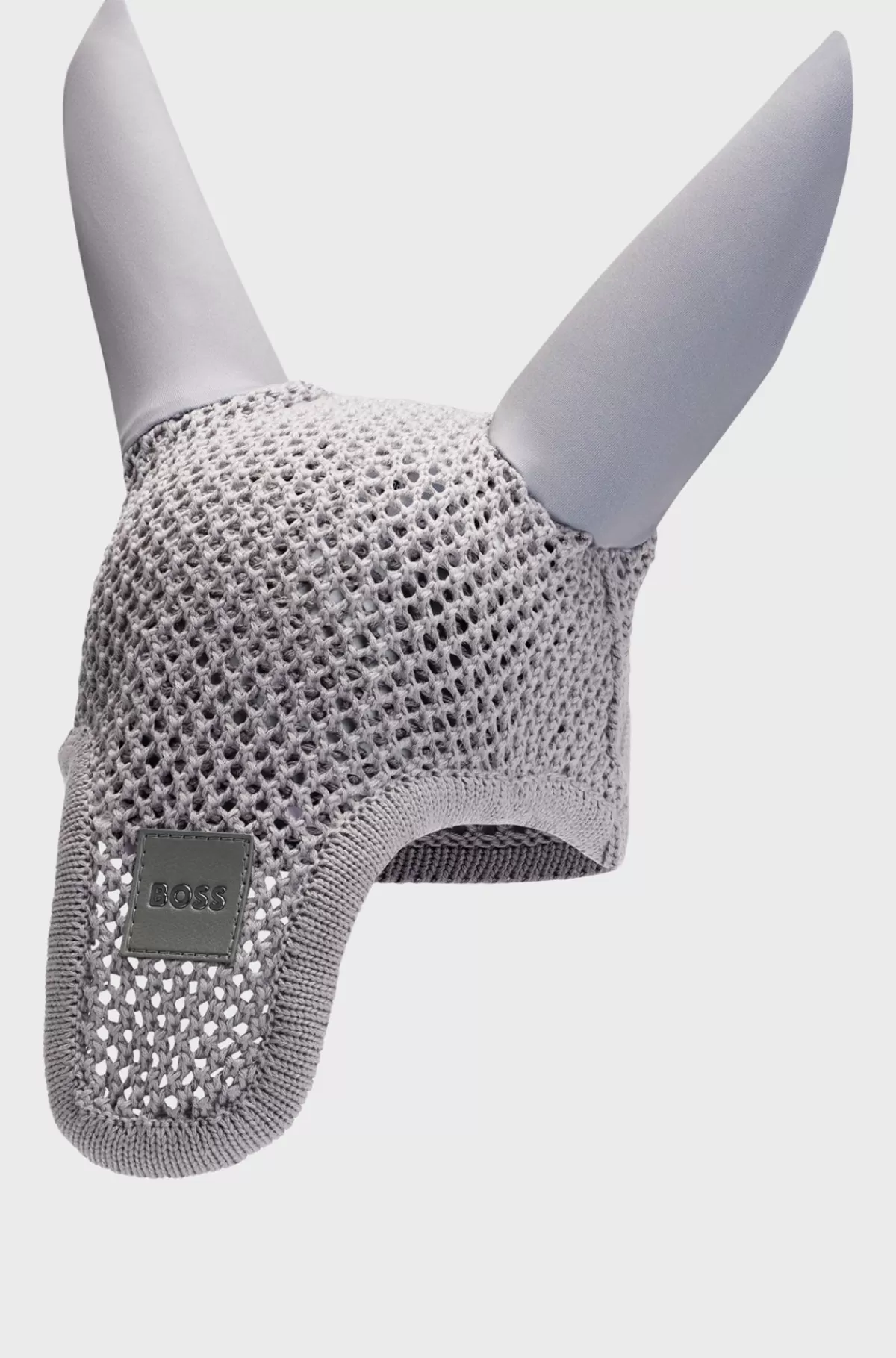 HUGO BOSS Hæklet Insektmaske Til Hestesport Med Logomærke Sølv Flash Sale