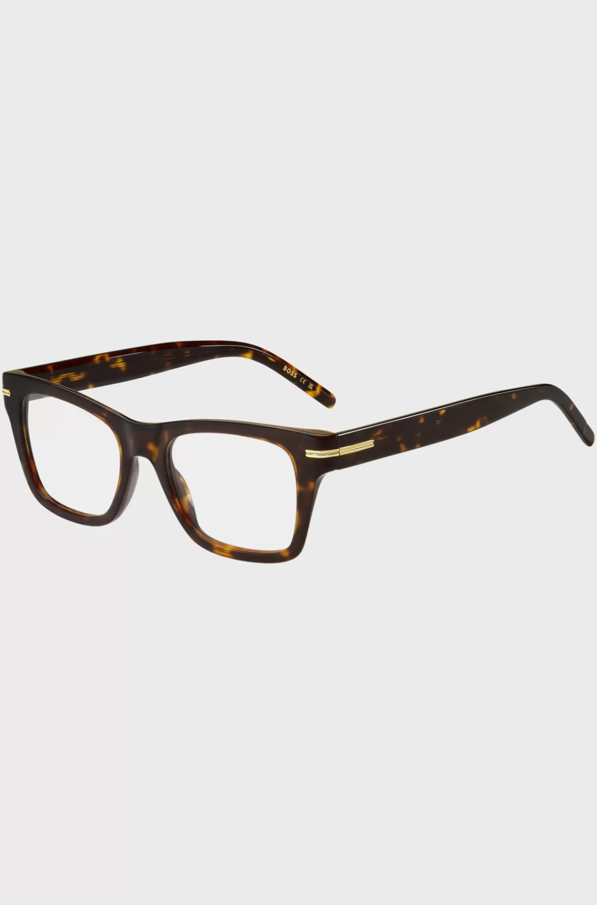 HUGO BOSS Horn-acetat-stel Med Guldfarvet Signaturdetalje Til Briller Med Styrke Brun Flash Sale