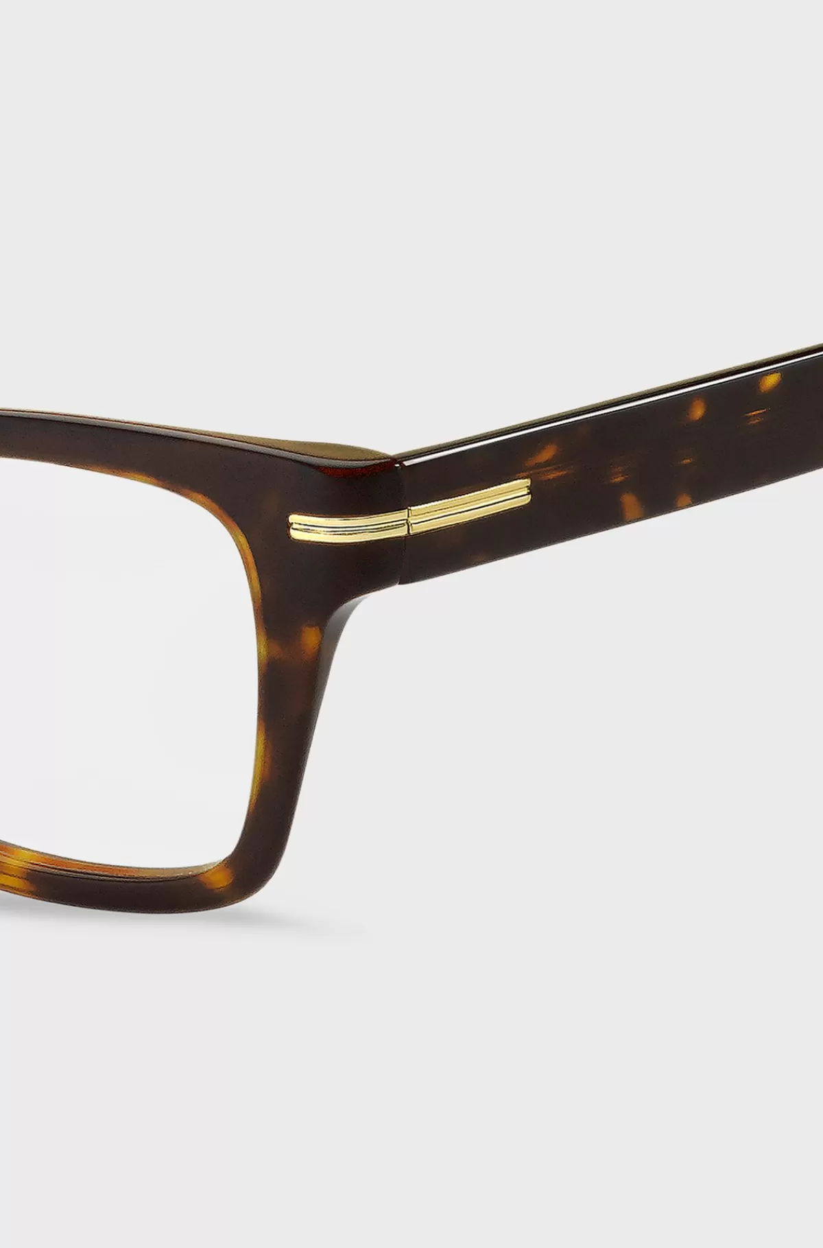 HUGO BOSS Horn-acetat-stel Med Guldfarvet Signaturdetalje Til Briller Med Styrke Brun Flash Sale