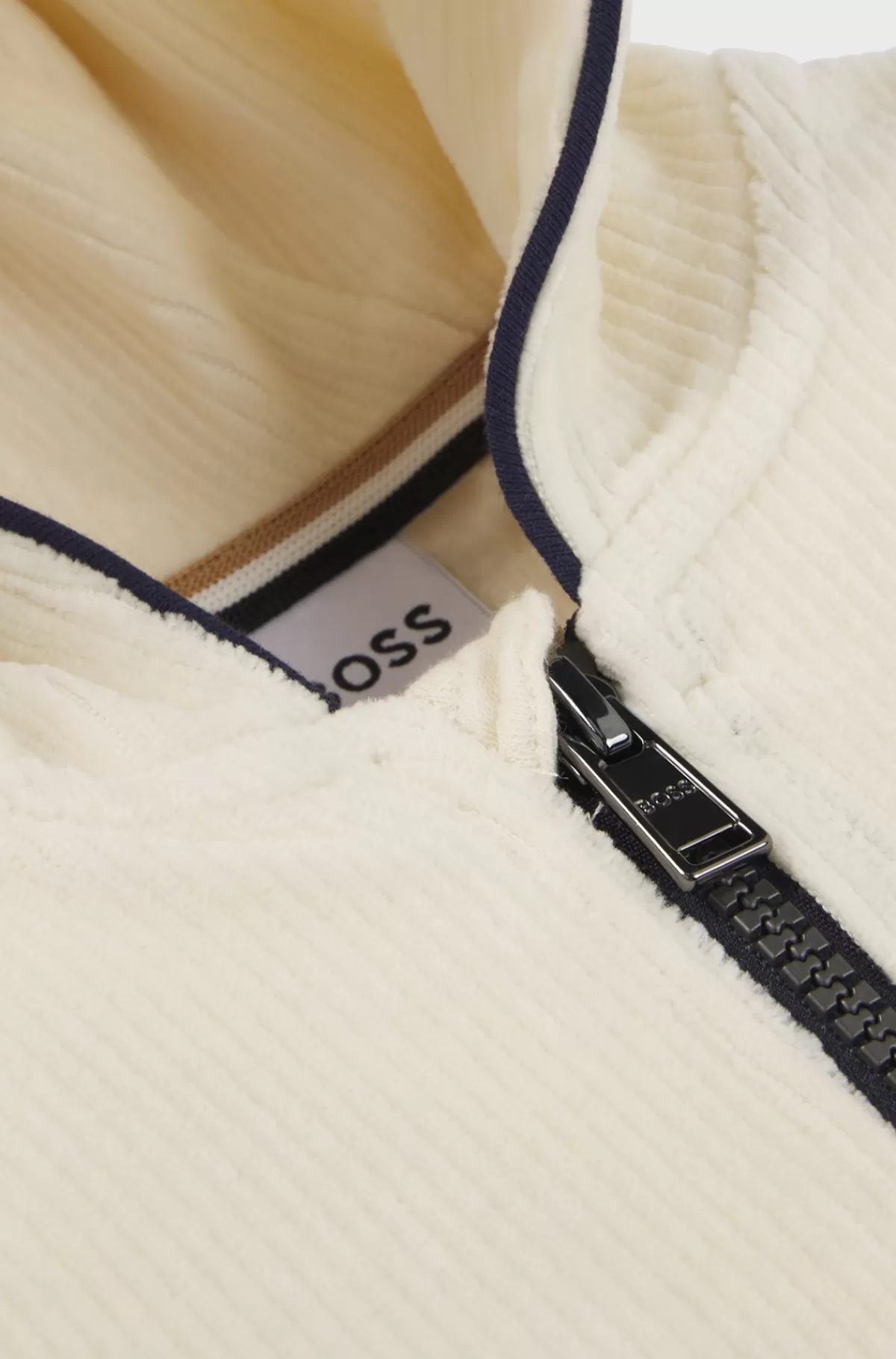 HUGO BOSS Hættetrøje Til Børn Af Bomuldsblanding Med Veloureffekt Lys beige Best